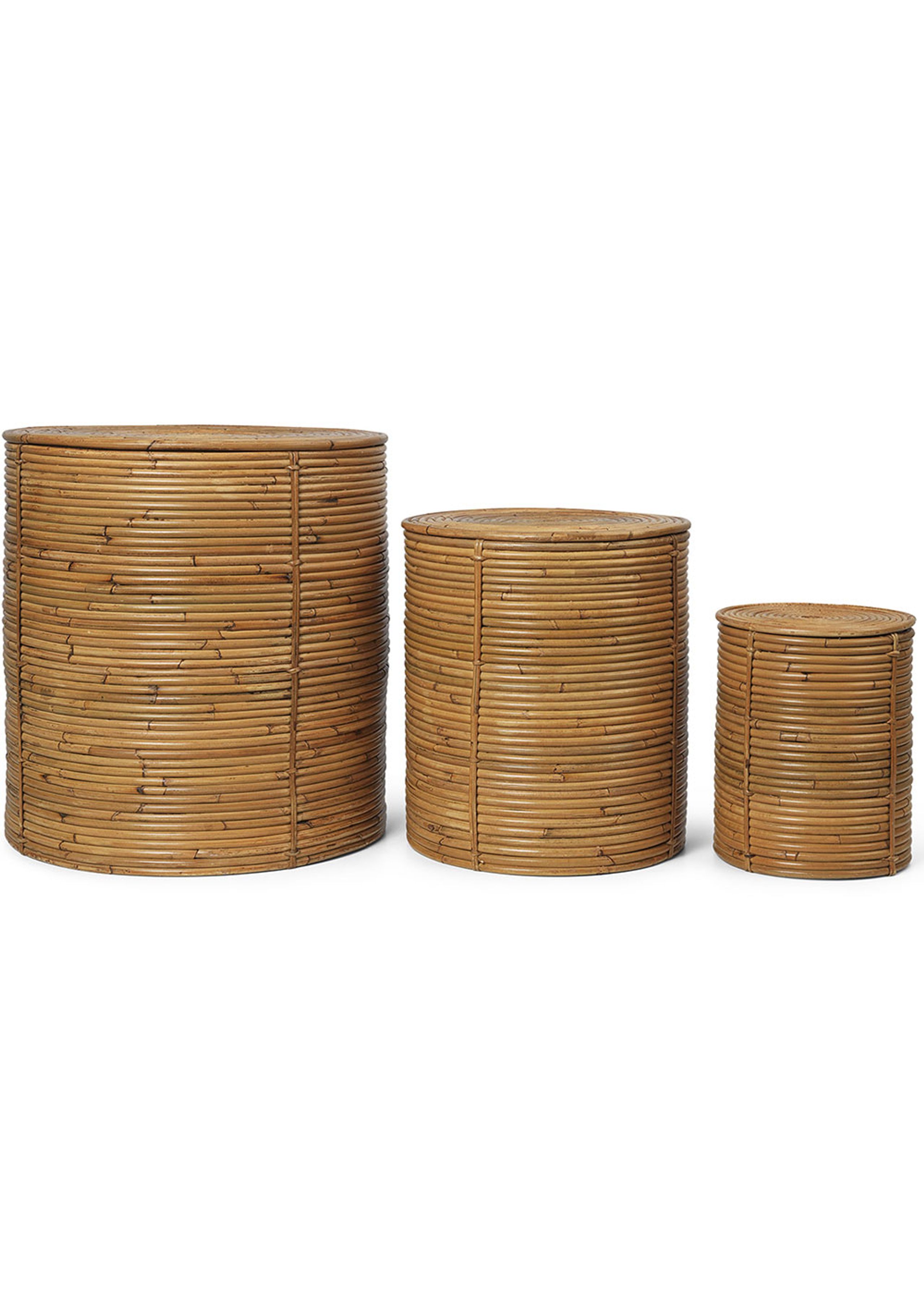Ferm Living - Storage boxes - Column Storage - Natural