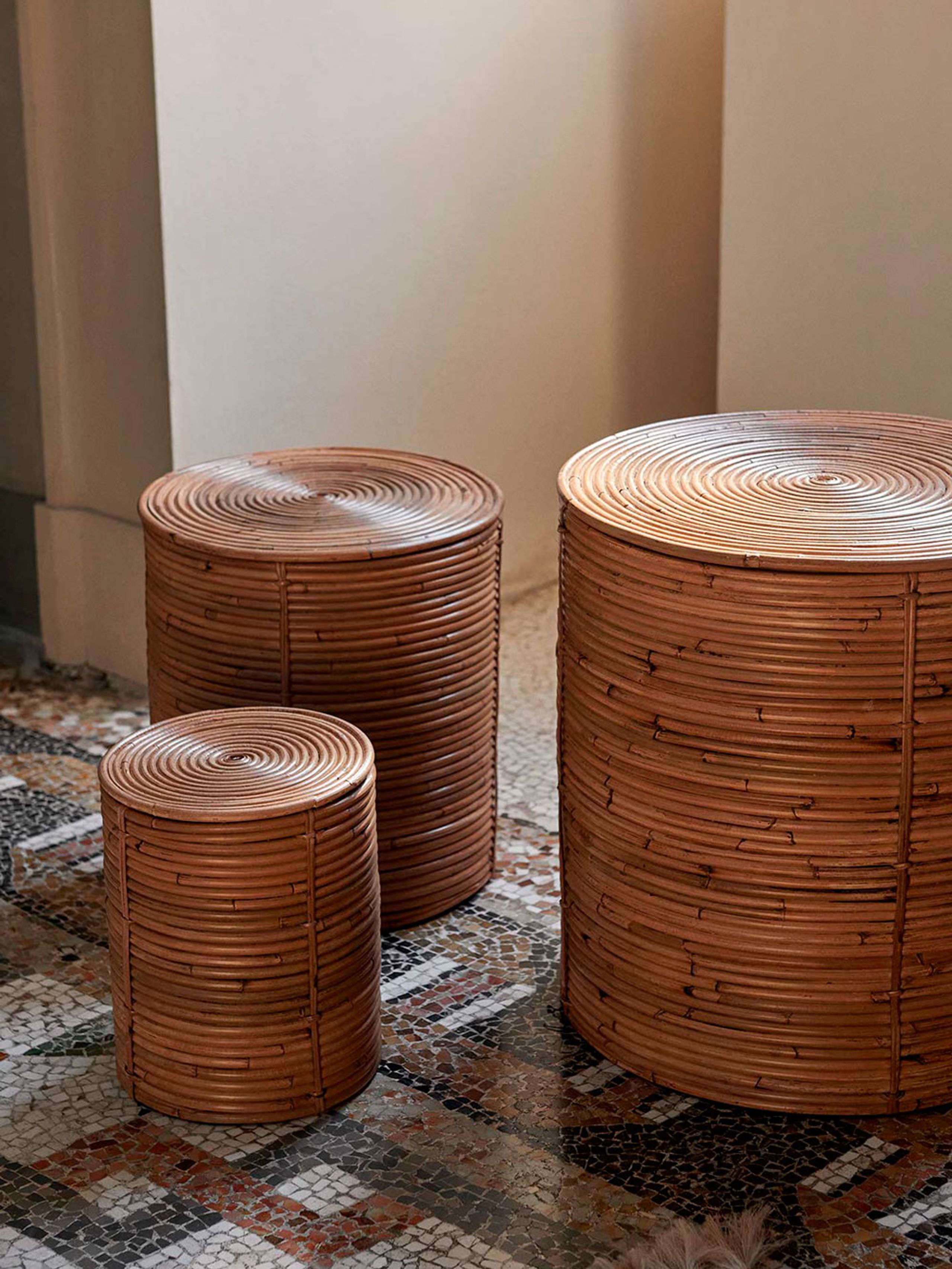 Ferm Living - Storage boxes - Column Storage - Natural