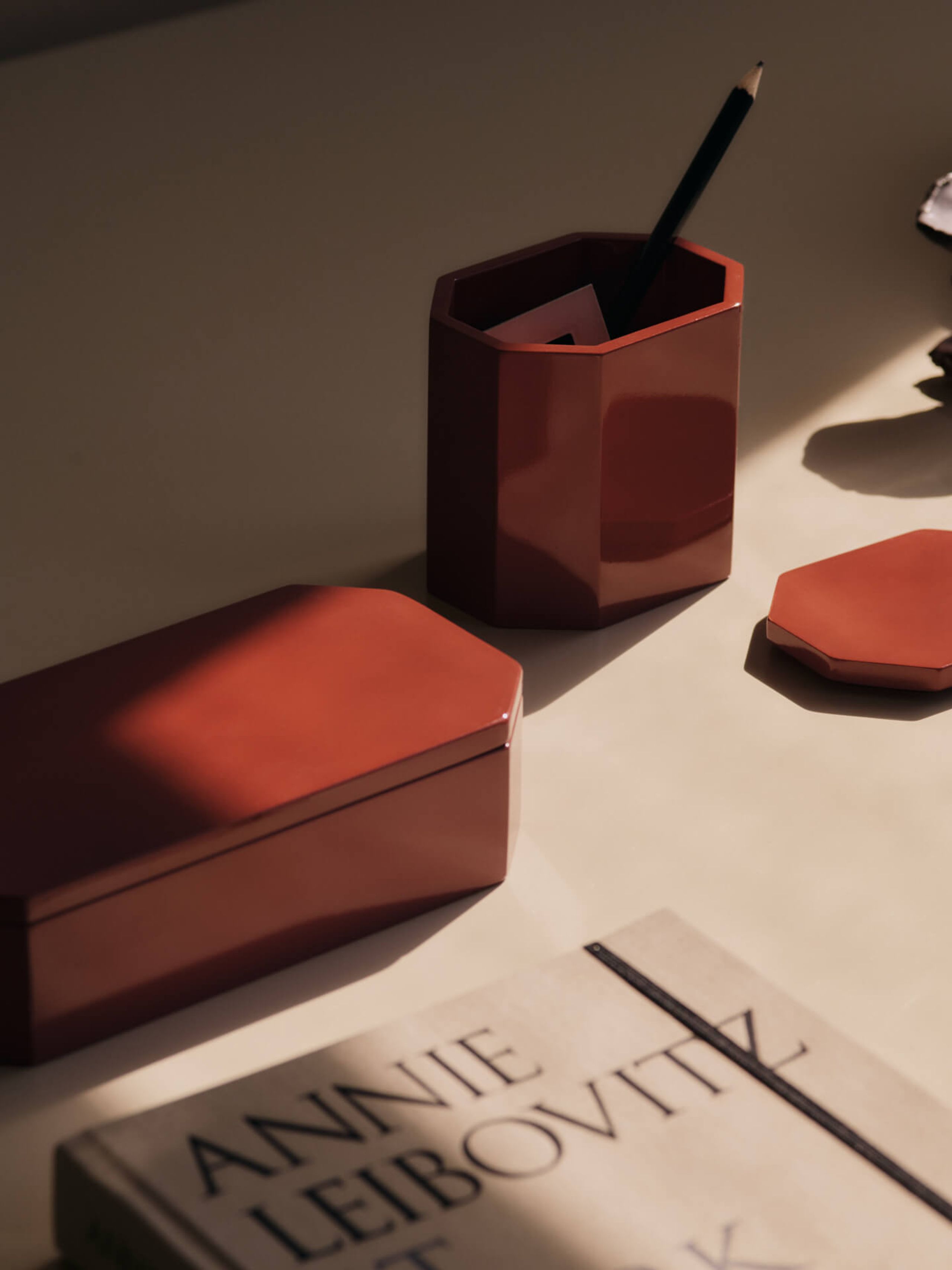 Ferm Living - Opbevaringsbokse - Nova Storage Box - Picante Red - Small