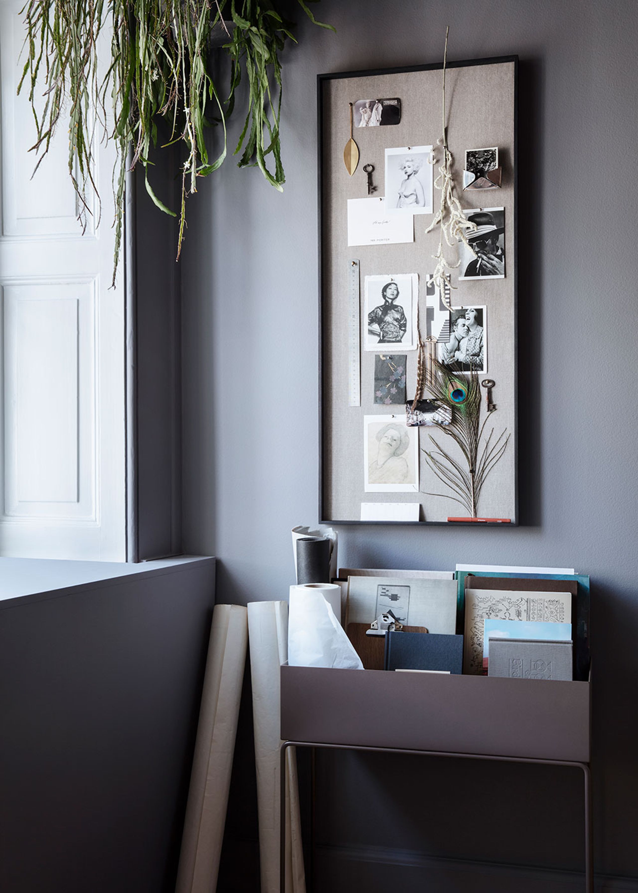 Ferm Living - Opslagstavle - Scenery Pinboard - Narrow - Black Oak