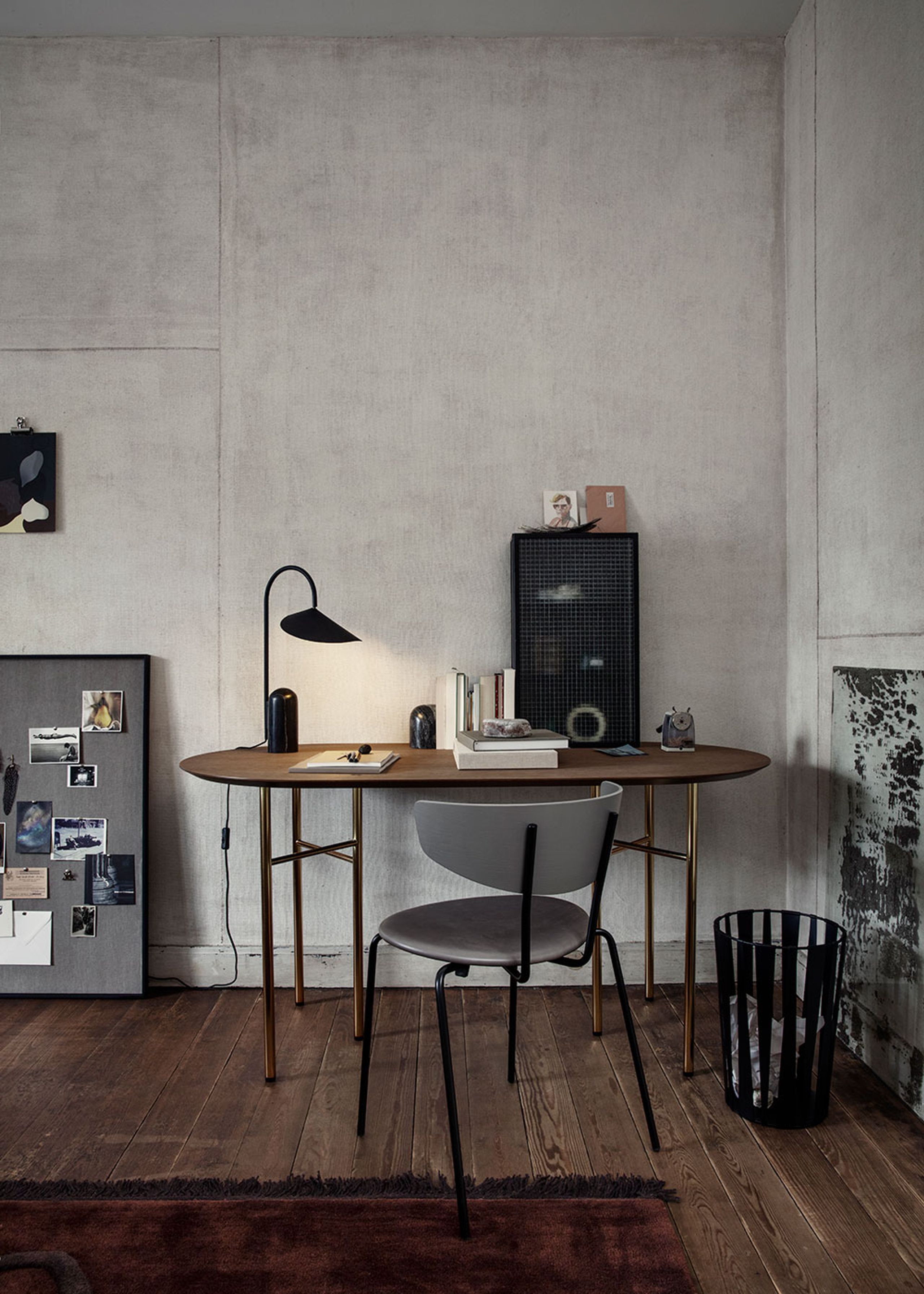 Ferm Living - Opslagstavle - Scenery Pinboard - Narrow - Black Oak