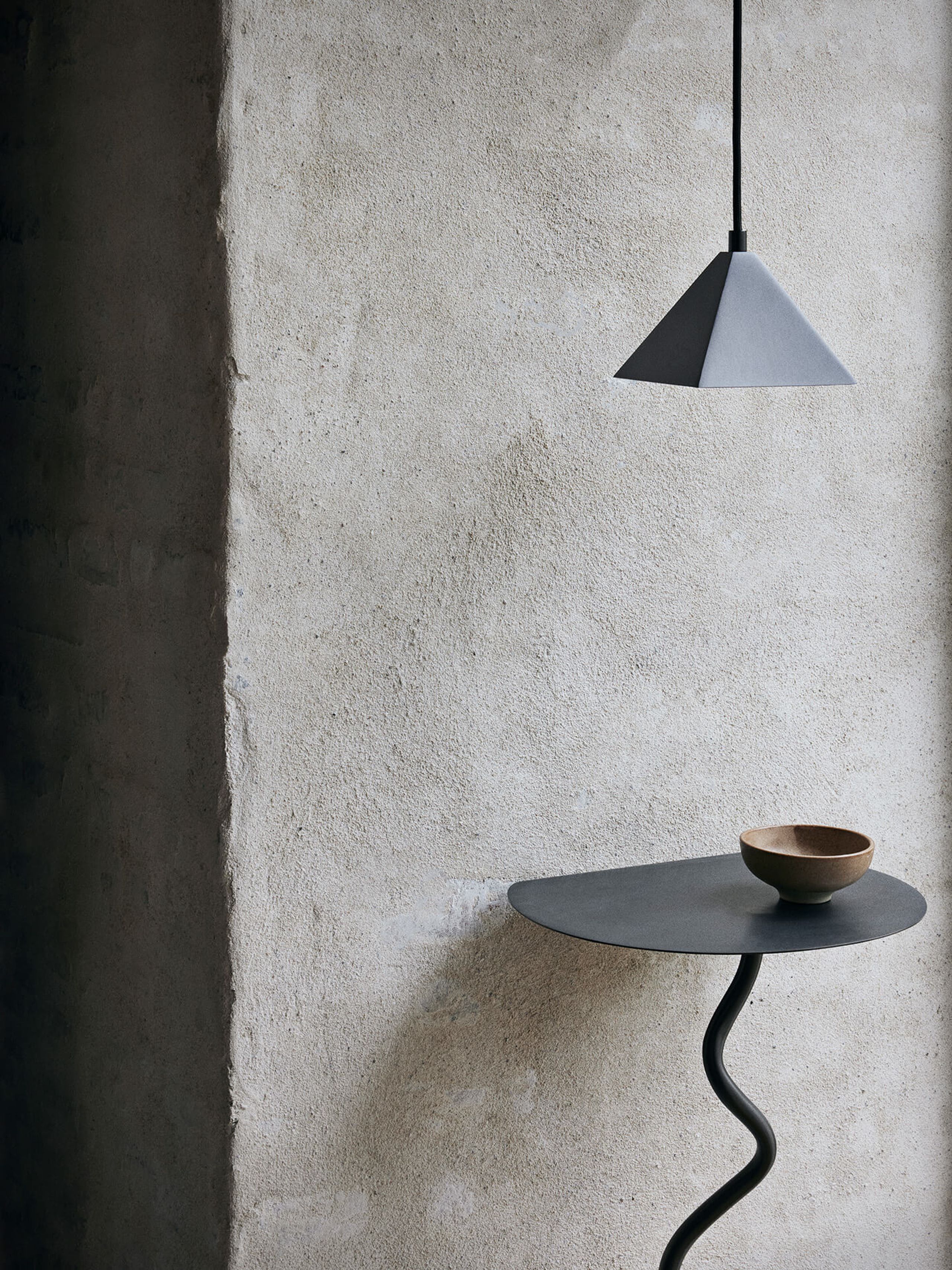 Ferm Living - Pendant Lamp - Kare Pendant - Kare Pendant - Blackened Stainless steel