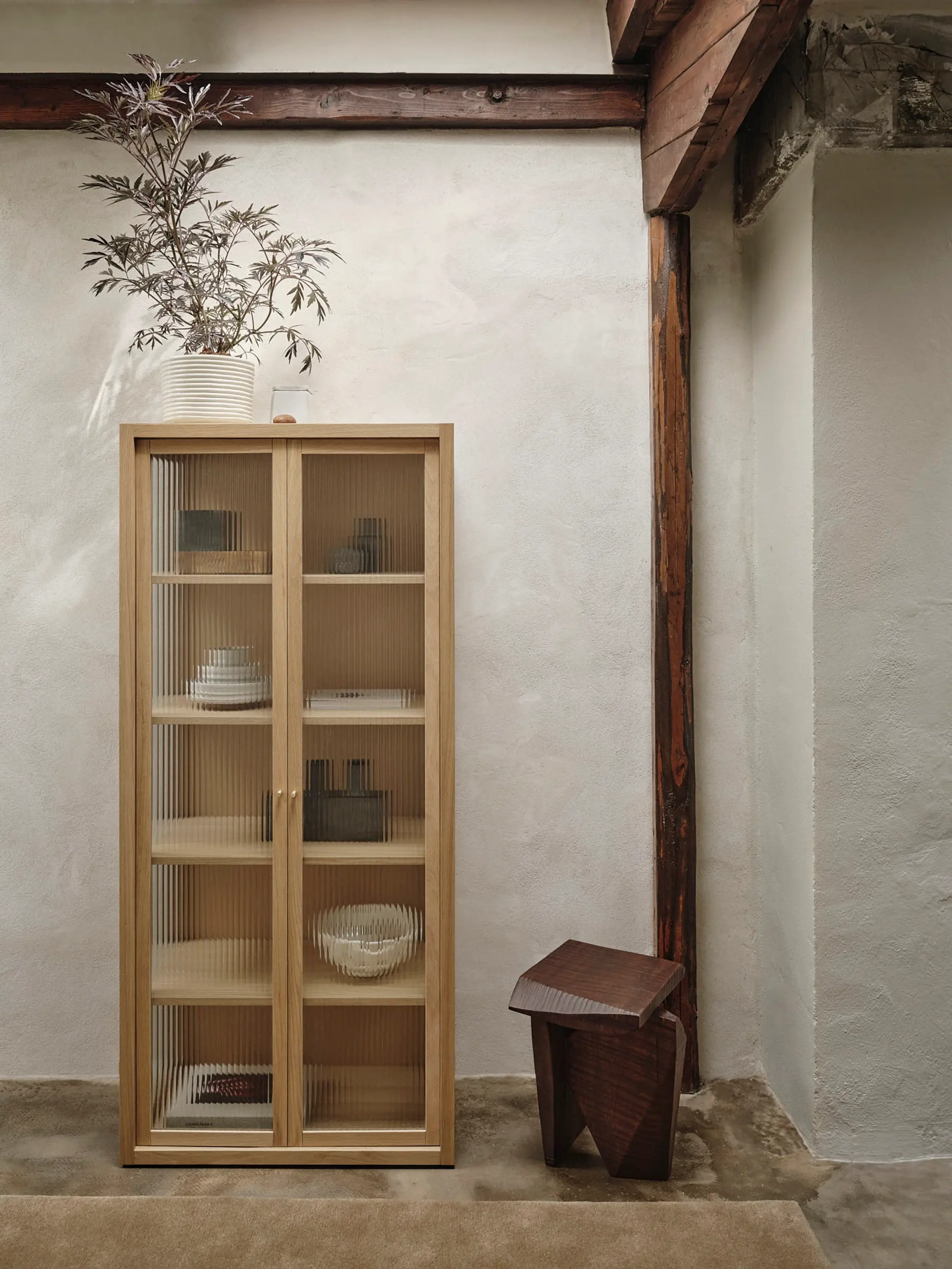 Ferm Living - Pensel - Reed Vitrine - Natural Oak - Natural Oak