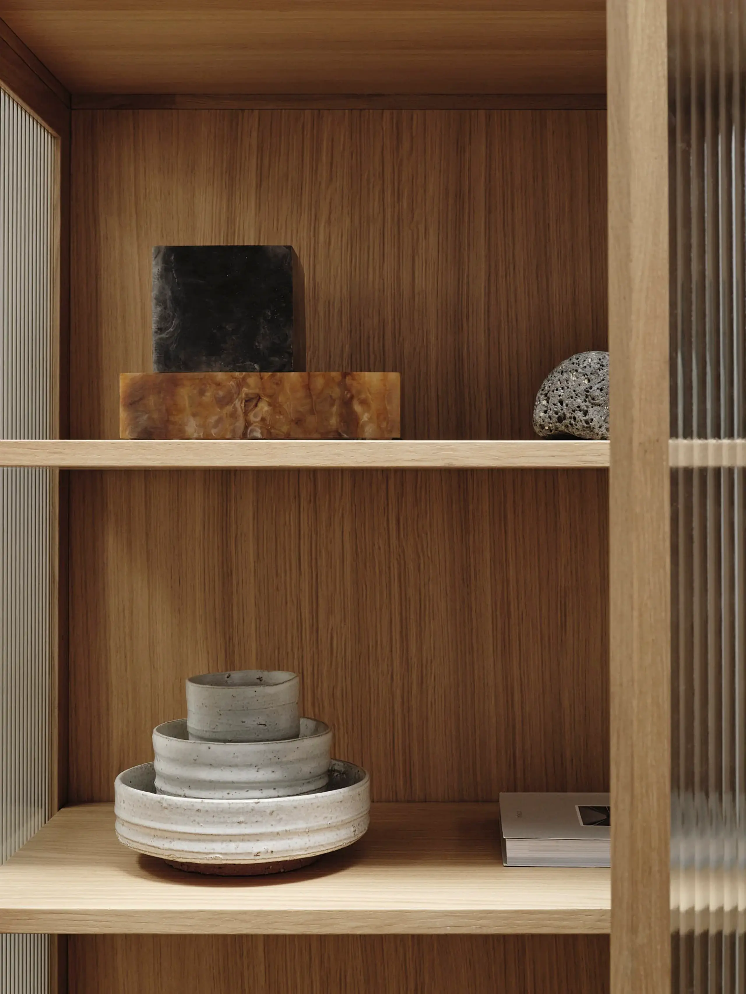 Ferm Living - Pensel - Reed Vitrine - Natural Oak - Natural Oak