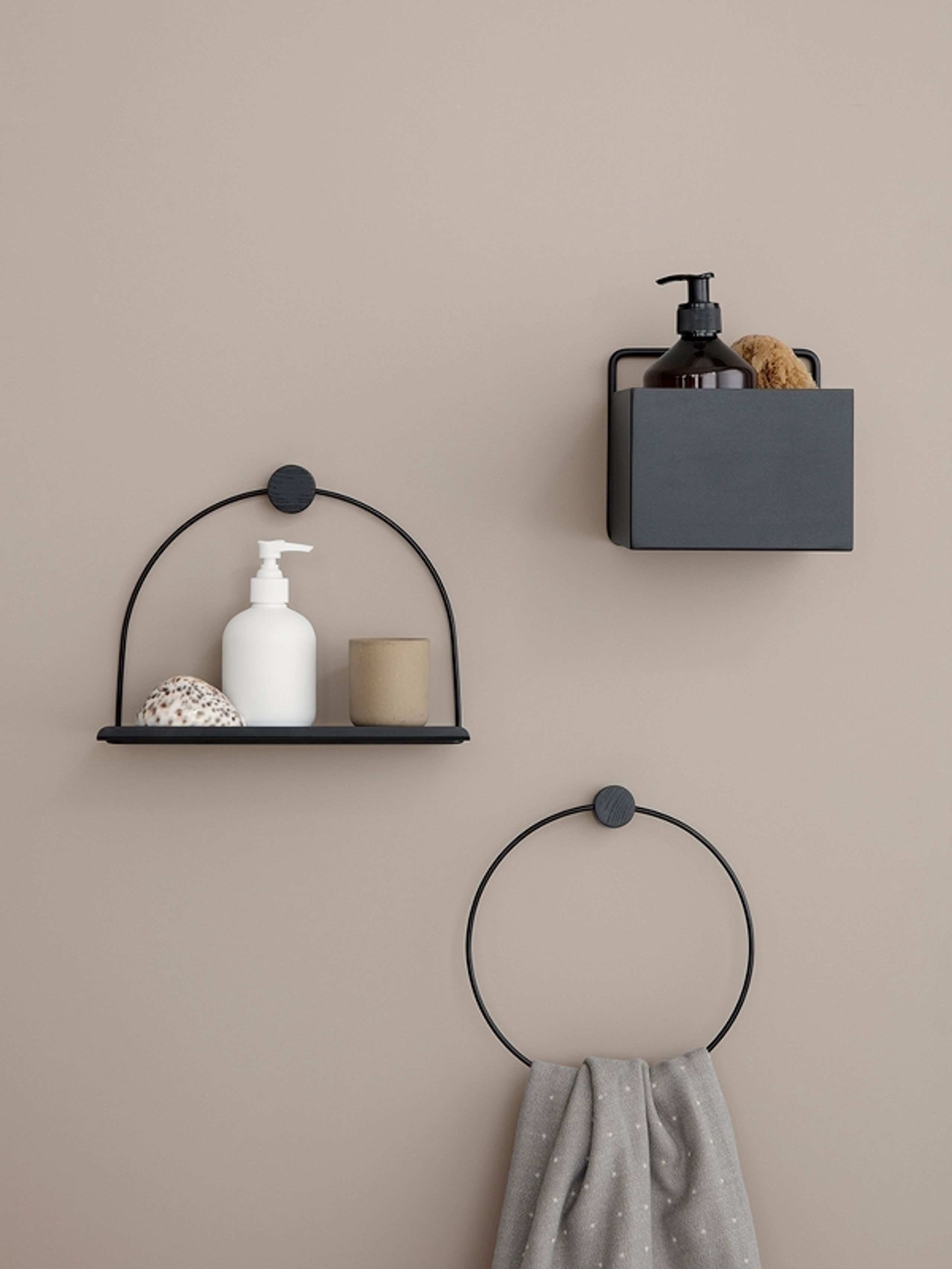 Ferm Living - Plant Stand - Wall Box - Square - Black