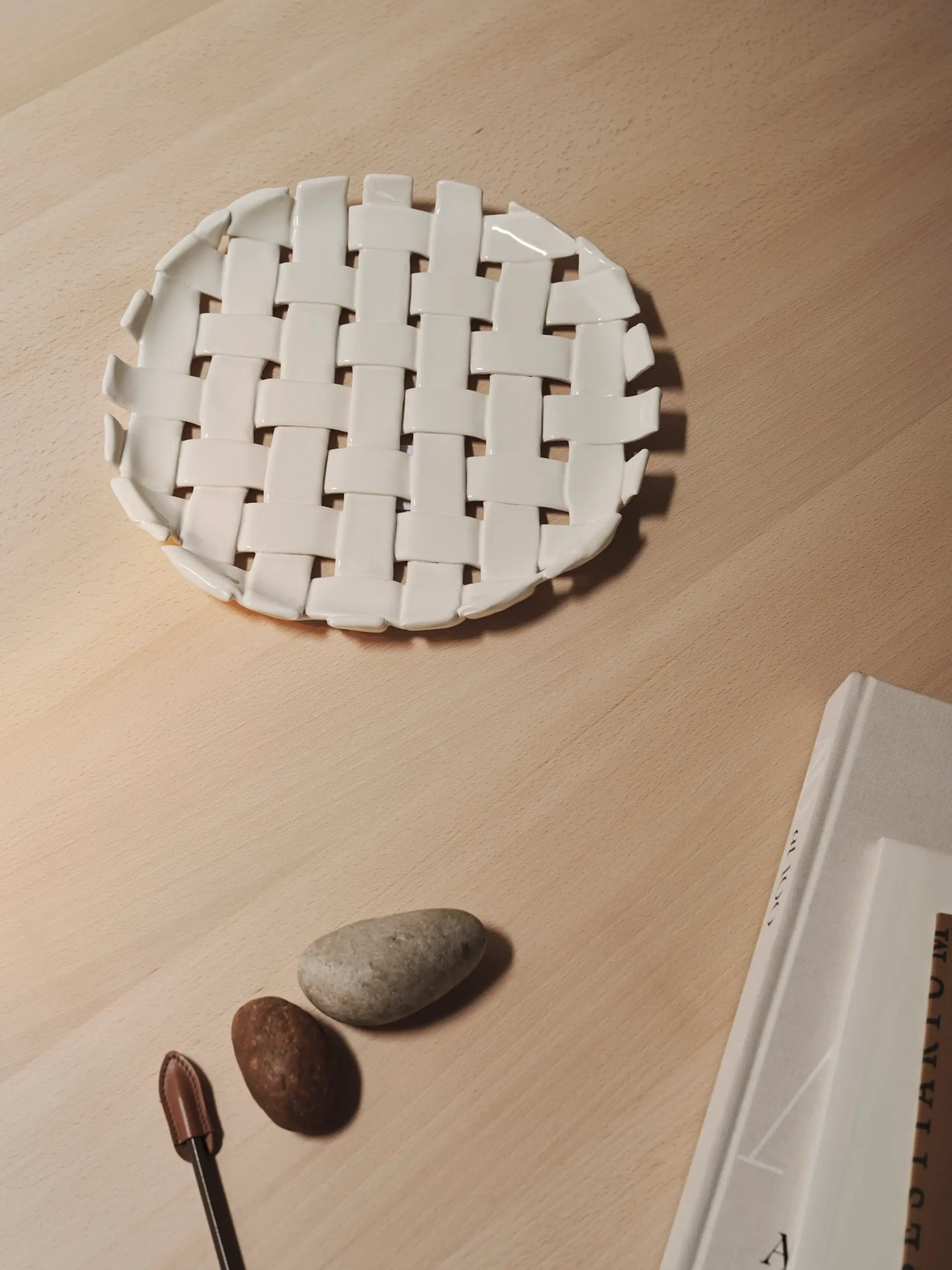 Ferm Living - Dzieci - Plait Platter - Off-white