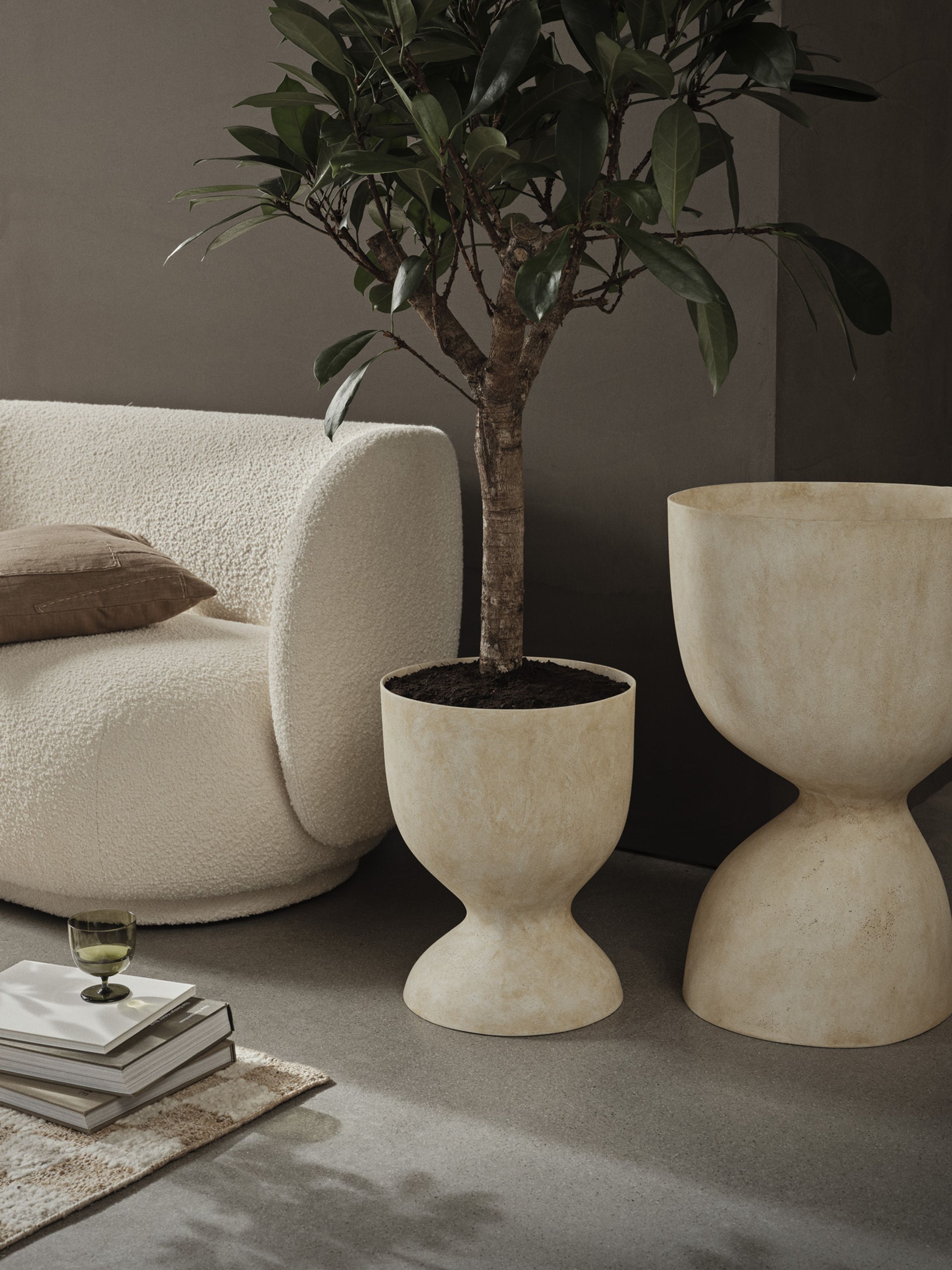 Ferm Living - - Evoke Pot - H45 - Warm Sand