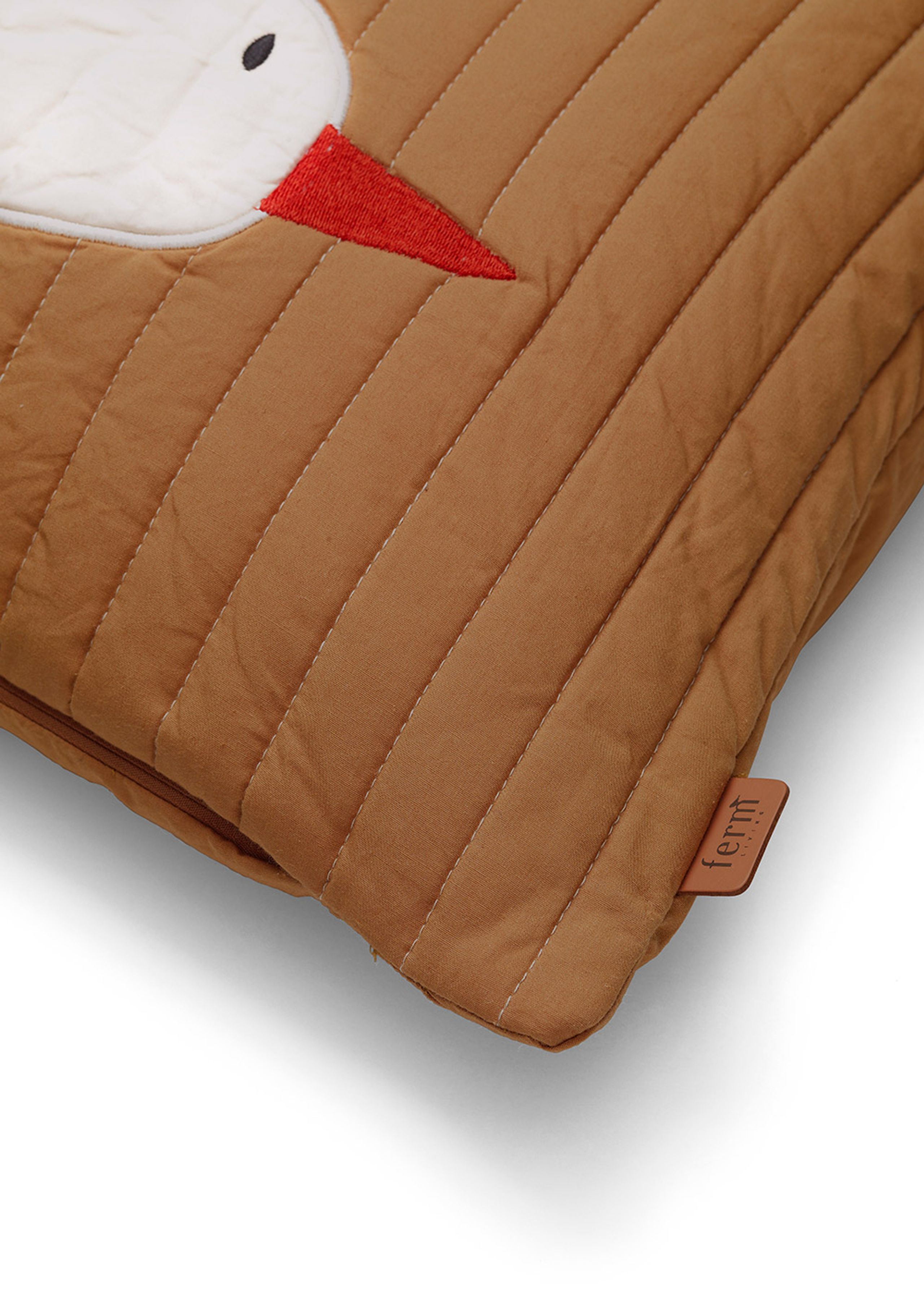 Ferm Living - Tyyny - Bird Quilted Cushion - Sugar Kelp