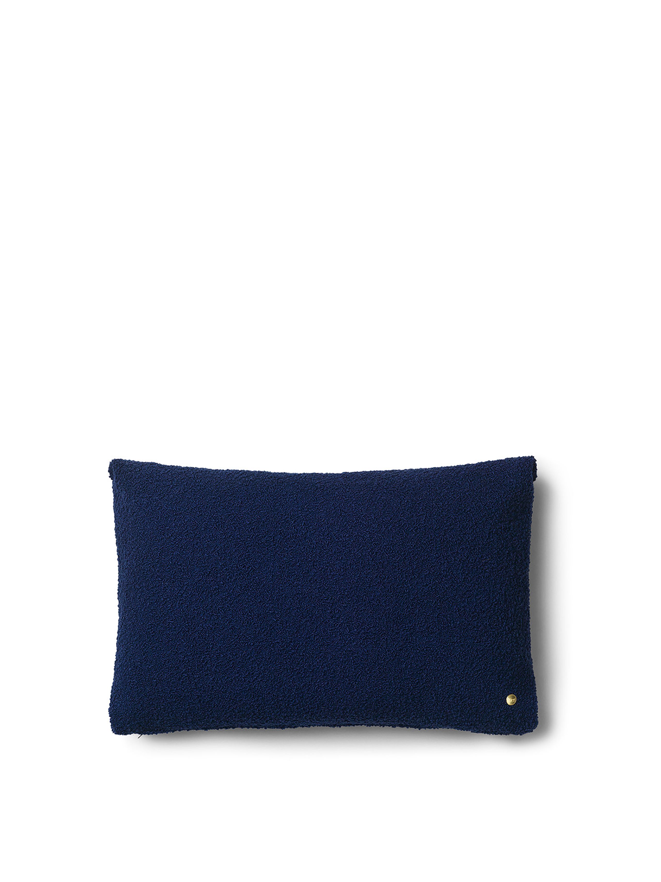 Ferm Living - Cojín - Clean Cushion - Wool Boucle - Dark Blue