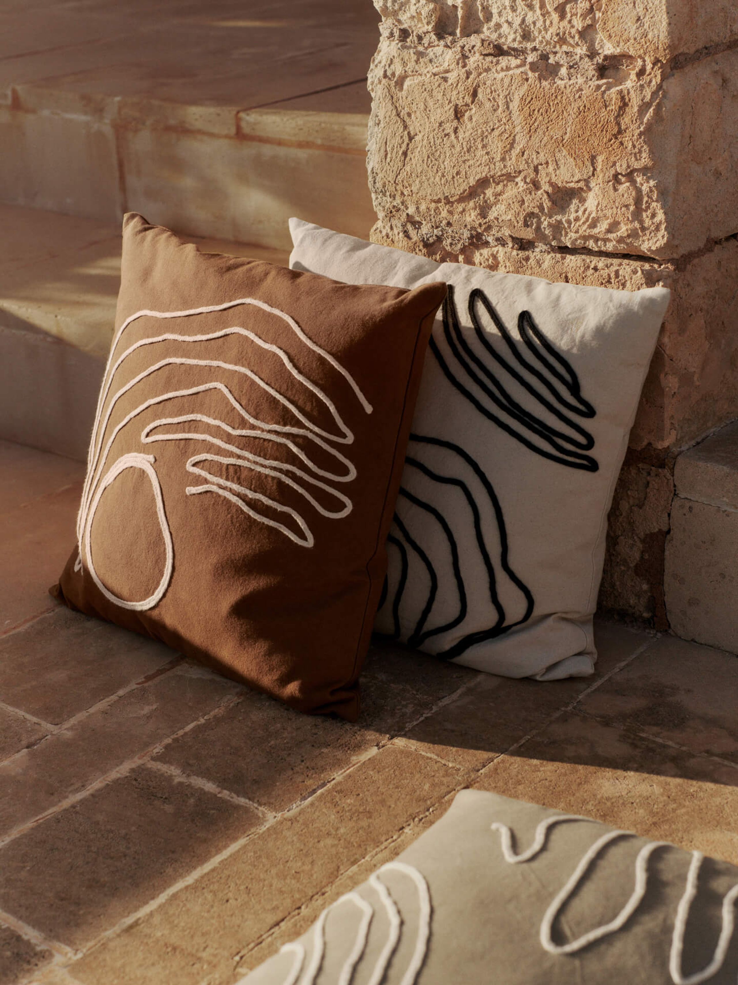 Ferm Living - Kissen - Jot Cushion - Aged Gold