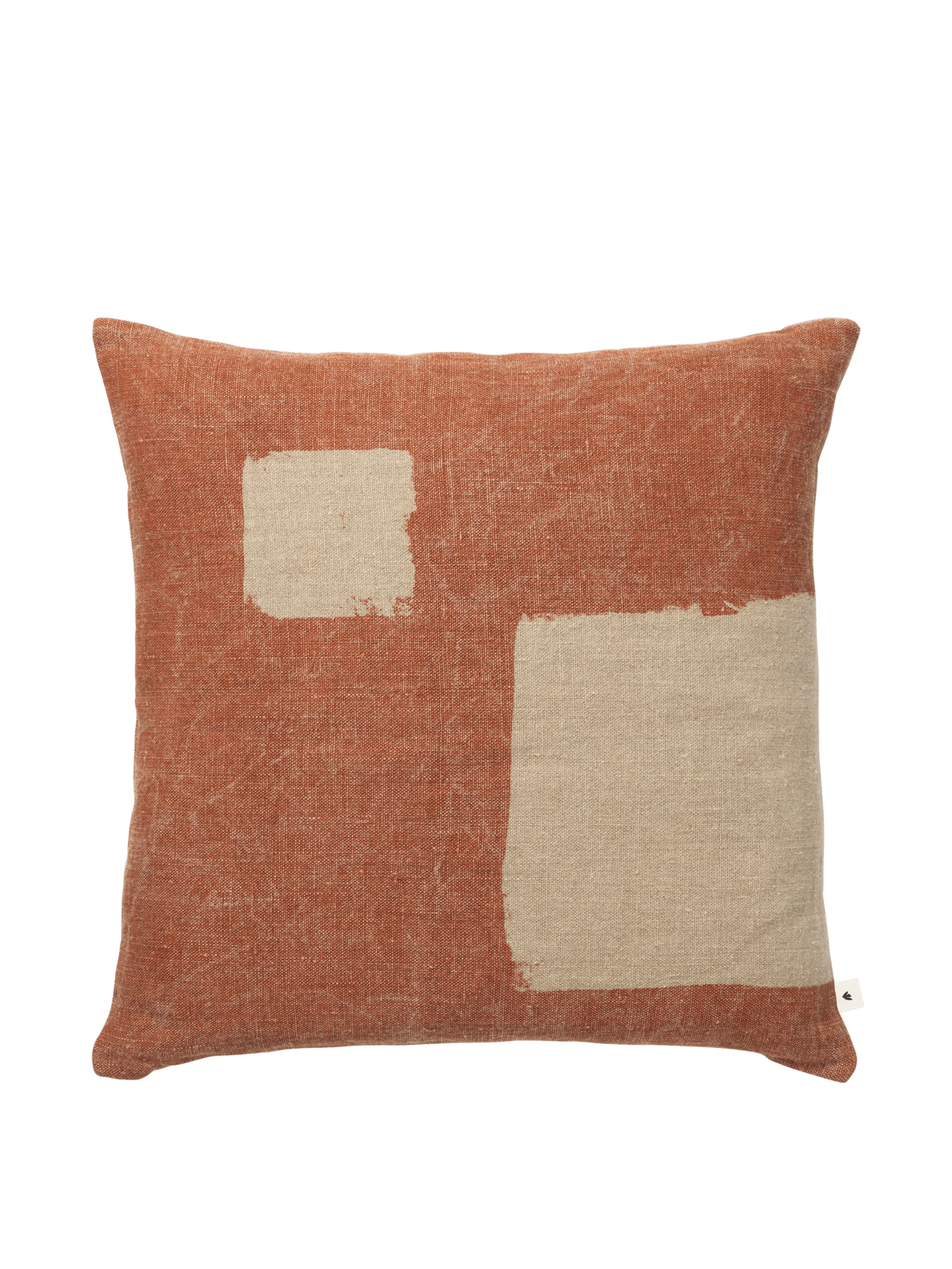 Ferm Living - Polštář - Oleo Cushion - Terracotta/Natural
