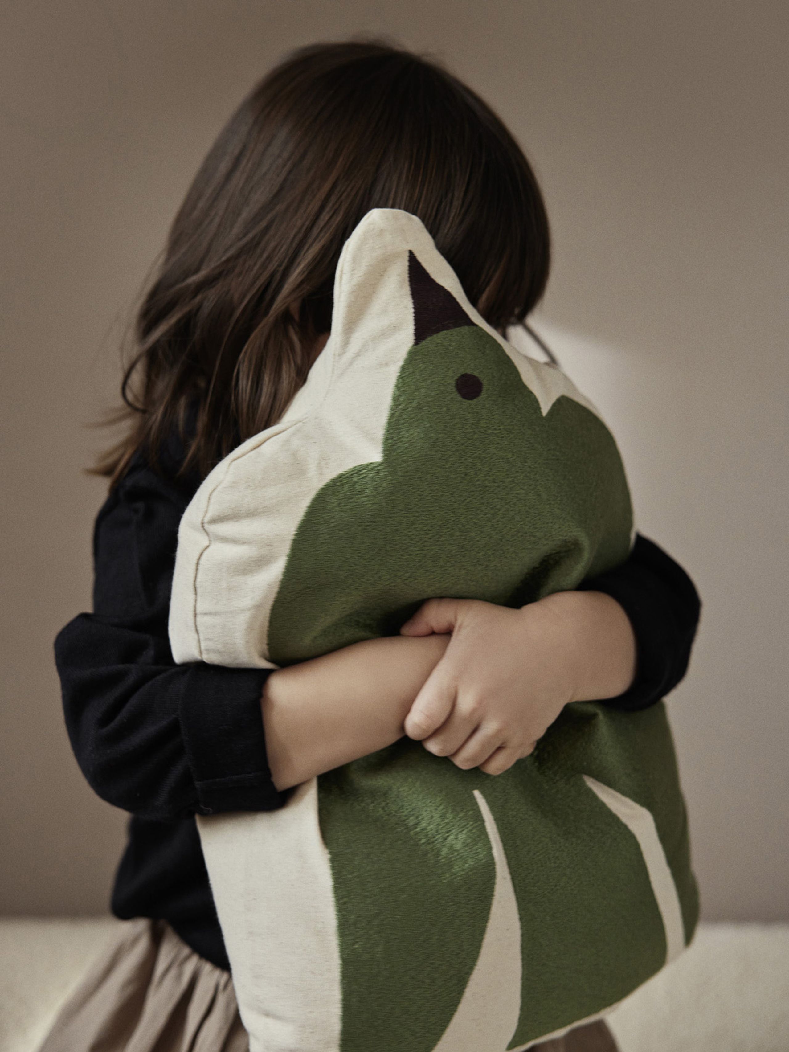 Ferm Living - - Swif Bird Cushion - Avocado Green