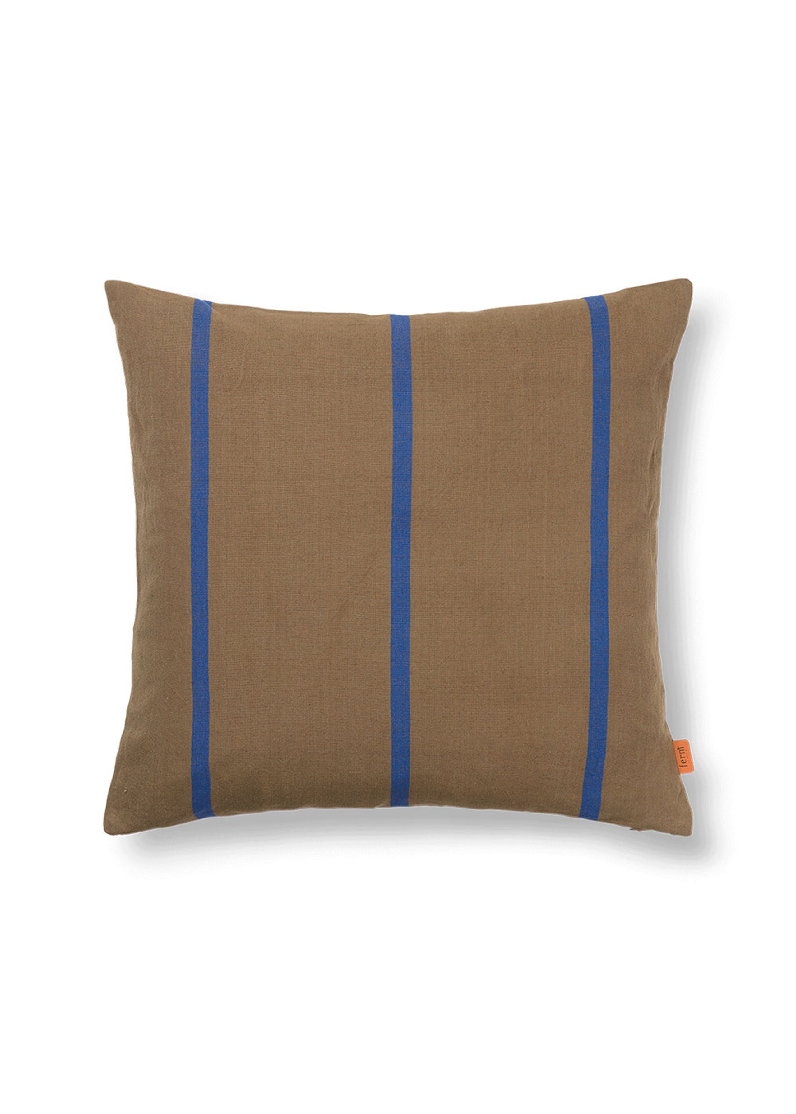 Ferm Living - Pude - Grand Cushion - Olive/Bright Blue
