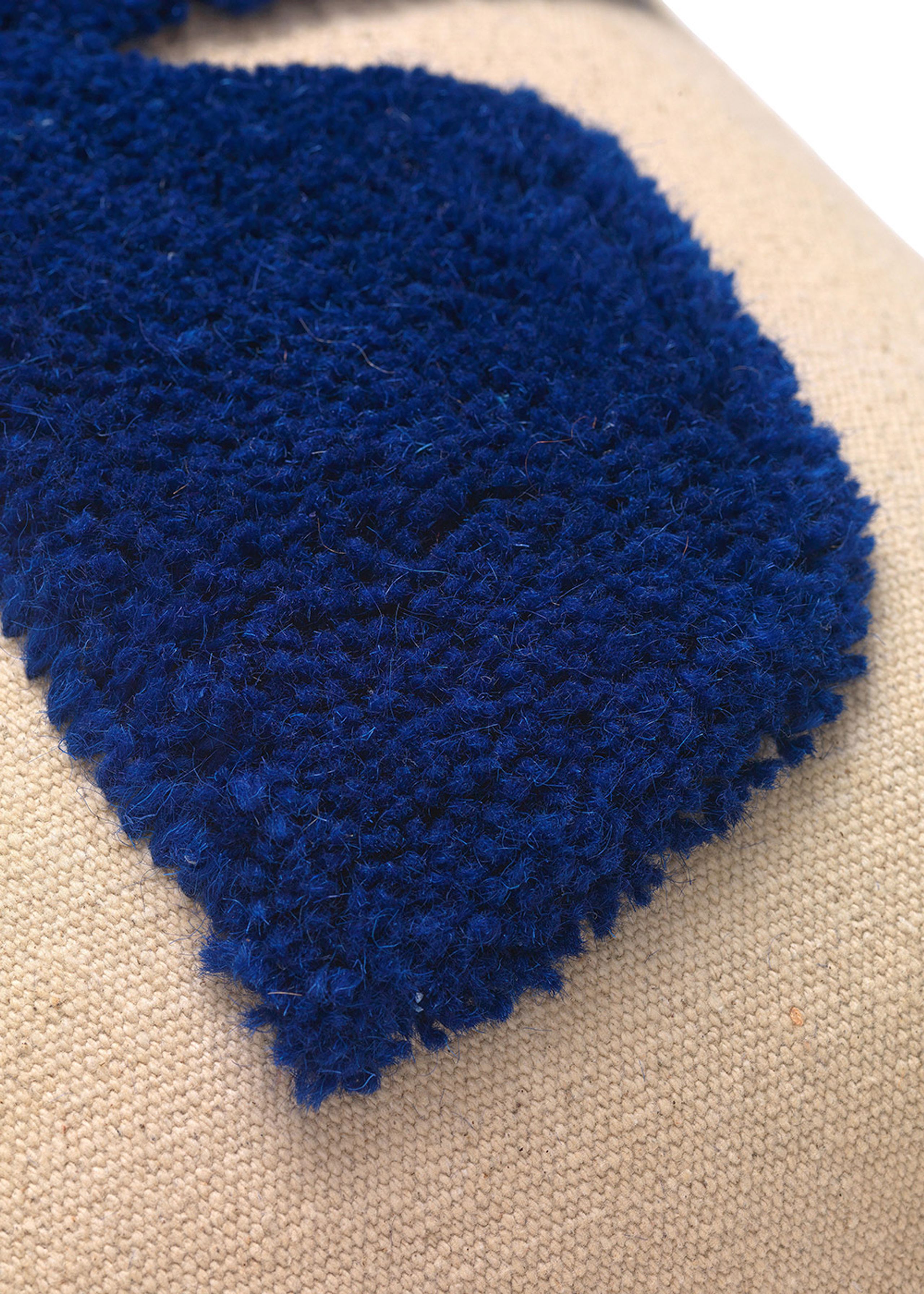 Ferm Living - Pillow - Lay Cushion - Sand / Bright Blue