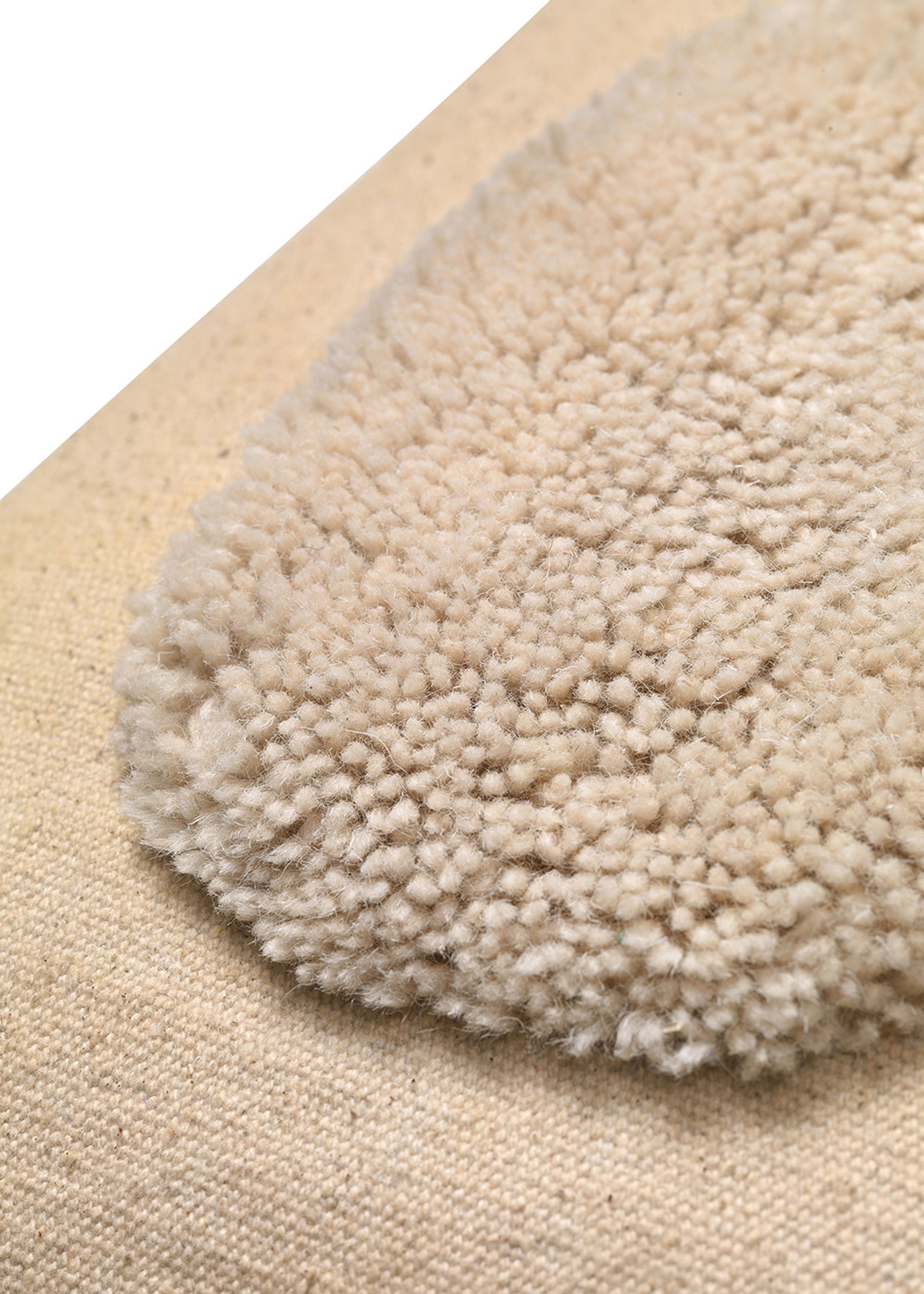 Ferm Living - Pillow - Lay Cushion - Sand / Offwhite