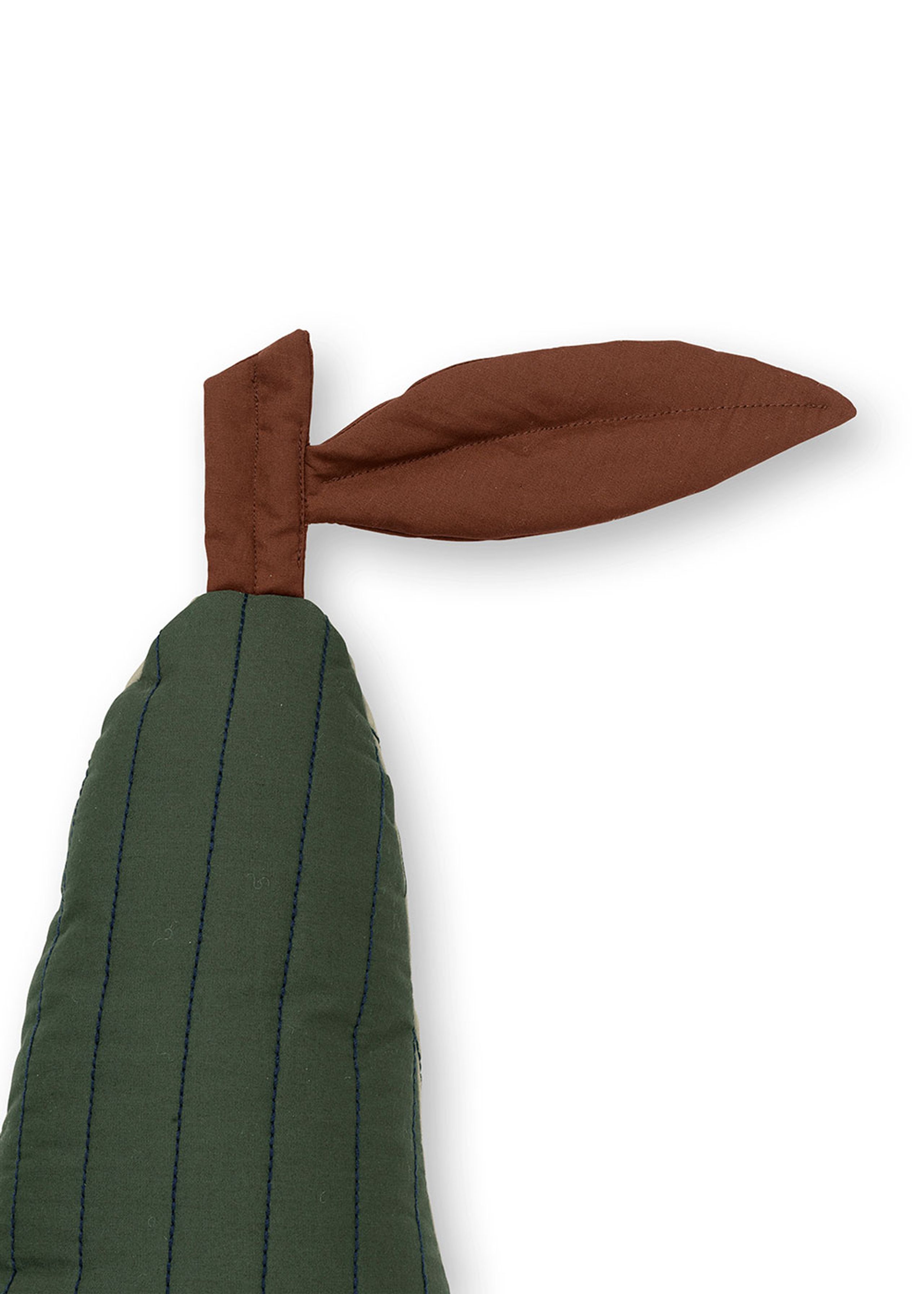 Ferm Living - Kissen - Pear Quilted Cushion - Dark Green