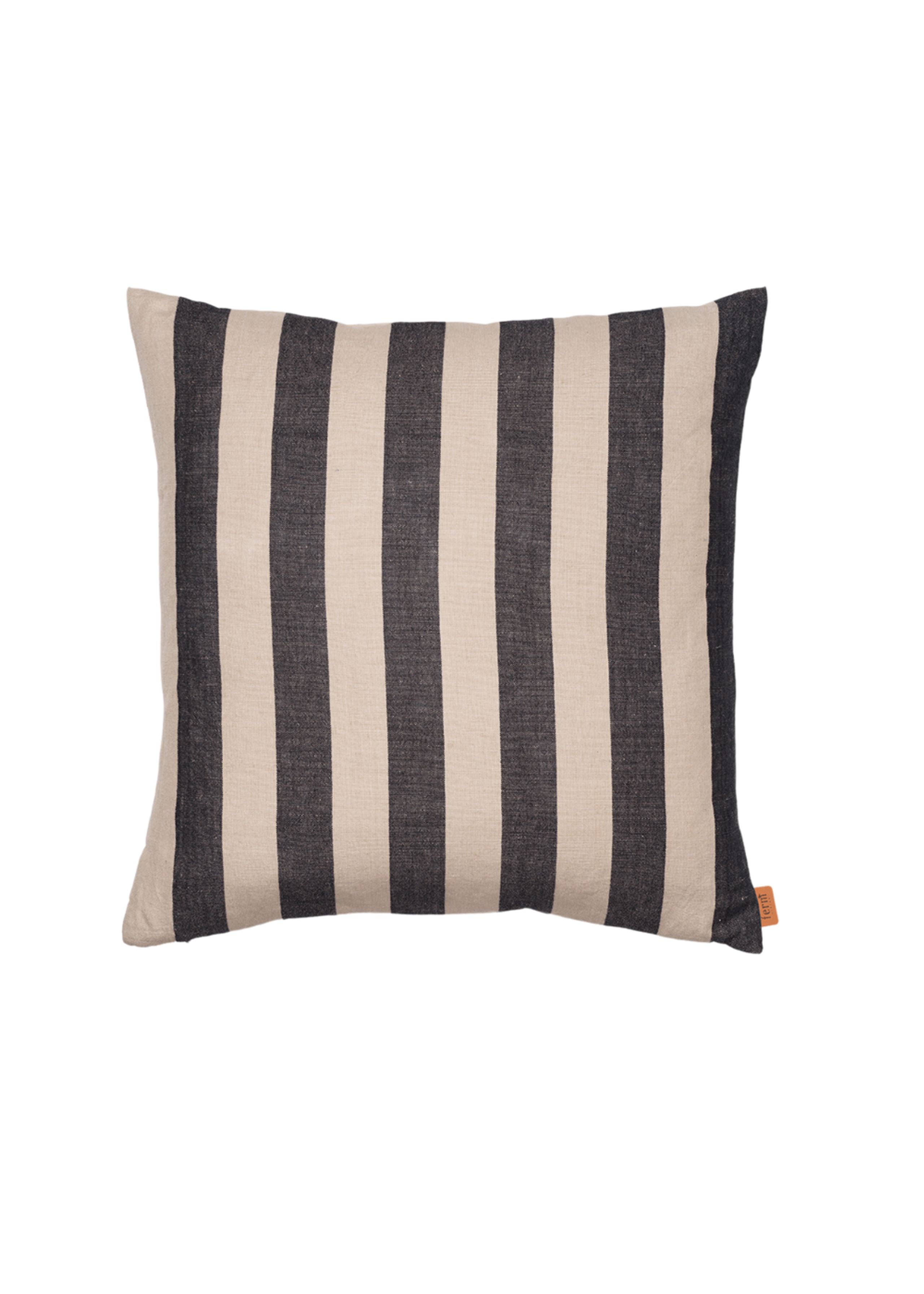 Ferm Living - Poszewka na poduszkę - Grand Cushion Cover - Sand/Black