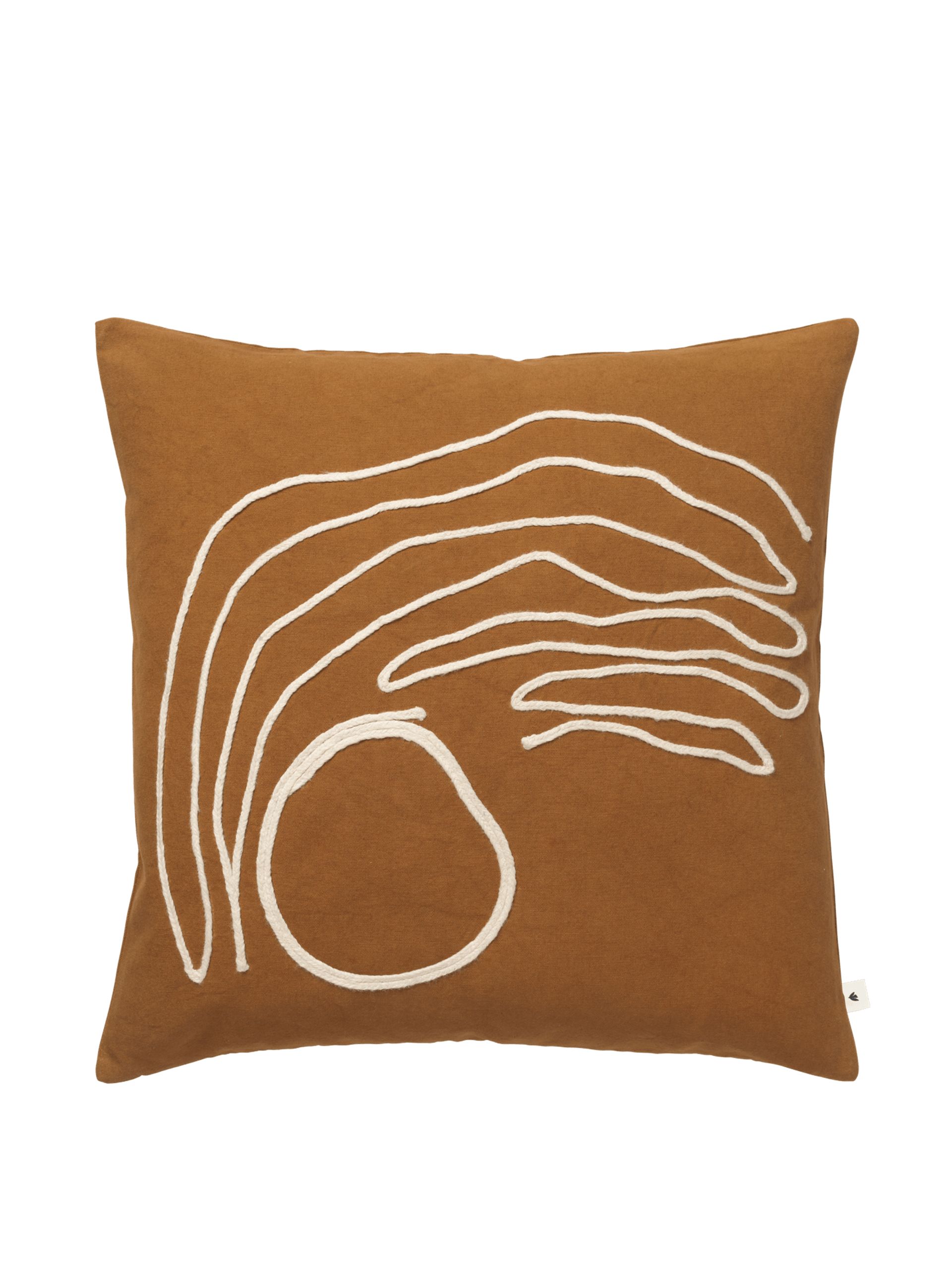 Ferm Living - Cushion cover - Jot Cushion Cover - Aged Gold