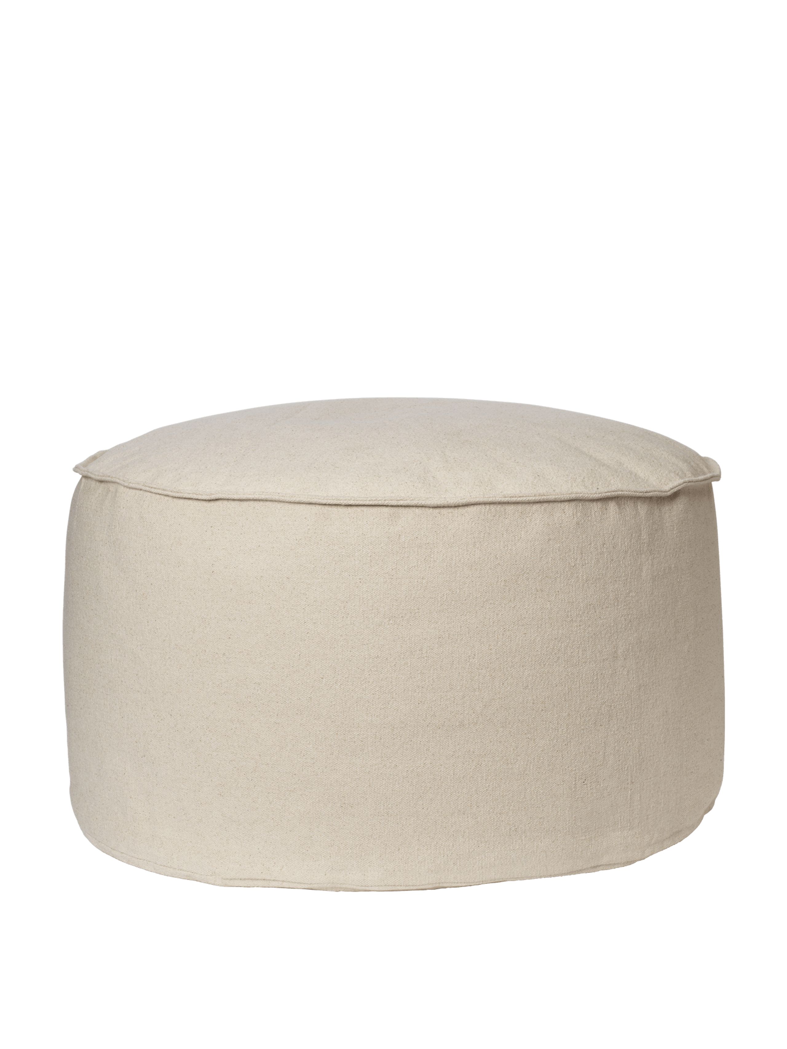 Ferm Living - Pufa - Aun Cotton Pouf - Ø80 - Off-white
