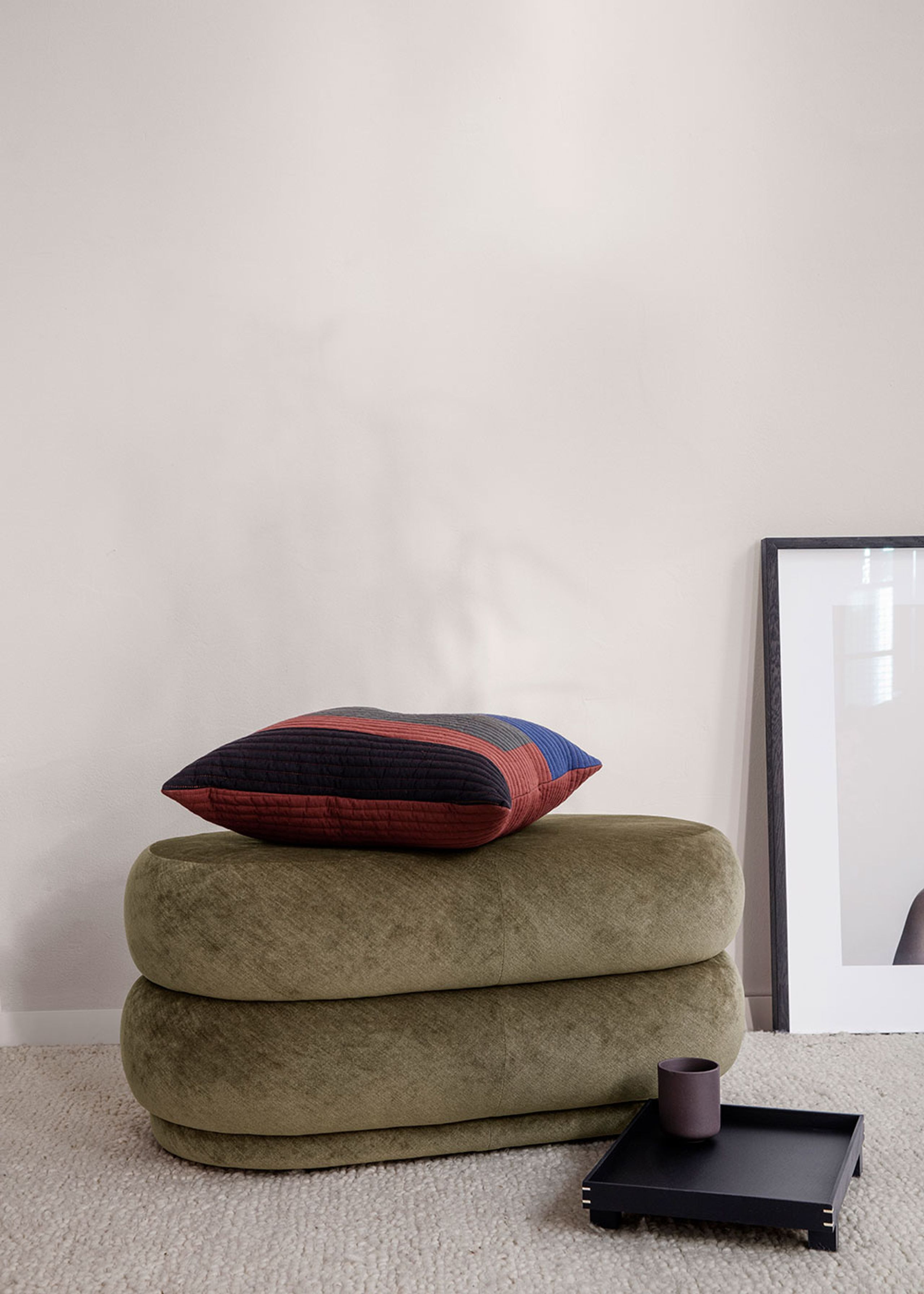 Ferm Living - Pouf - Pouf Oval - Forest