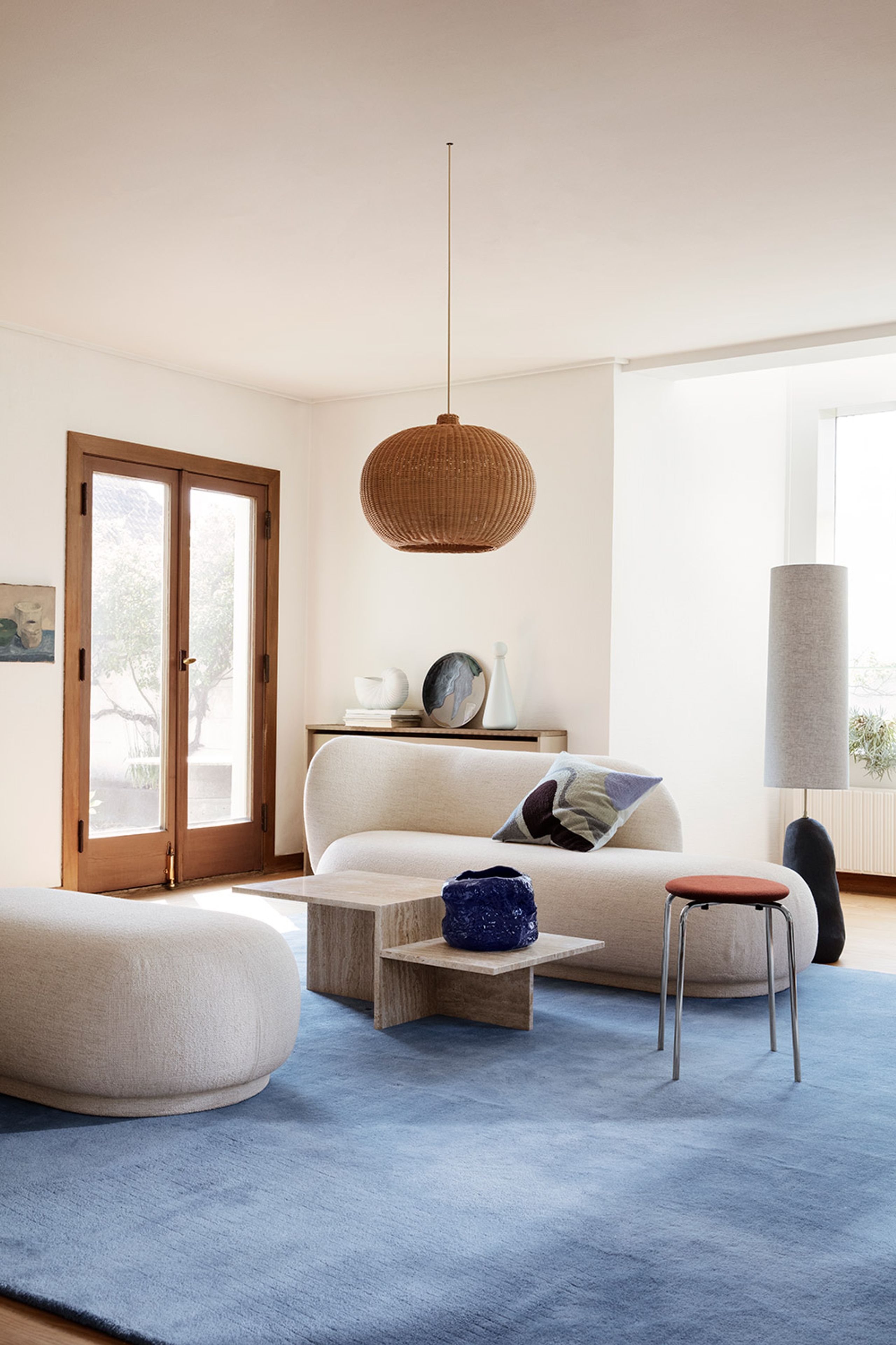 Ferm Living - Puf - Rico Ottoman - Brushed - Sand