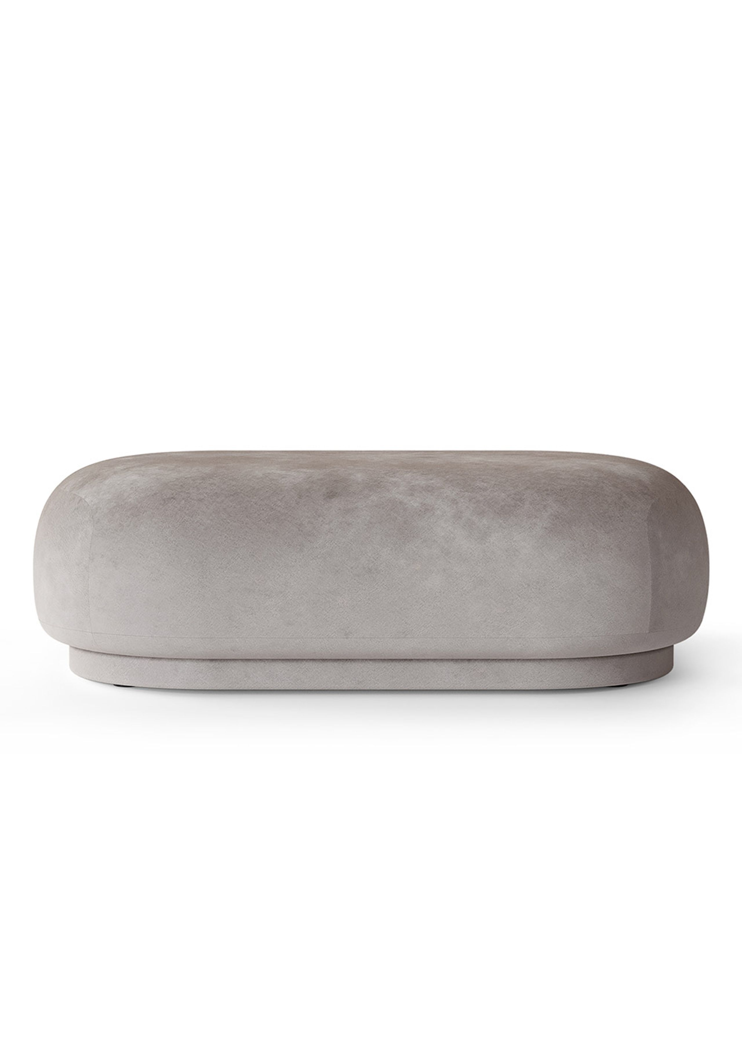 Ferm Living - Pouf - Rico Ottoman - Faded Velvet - Concrete