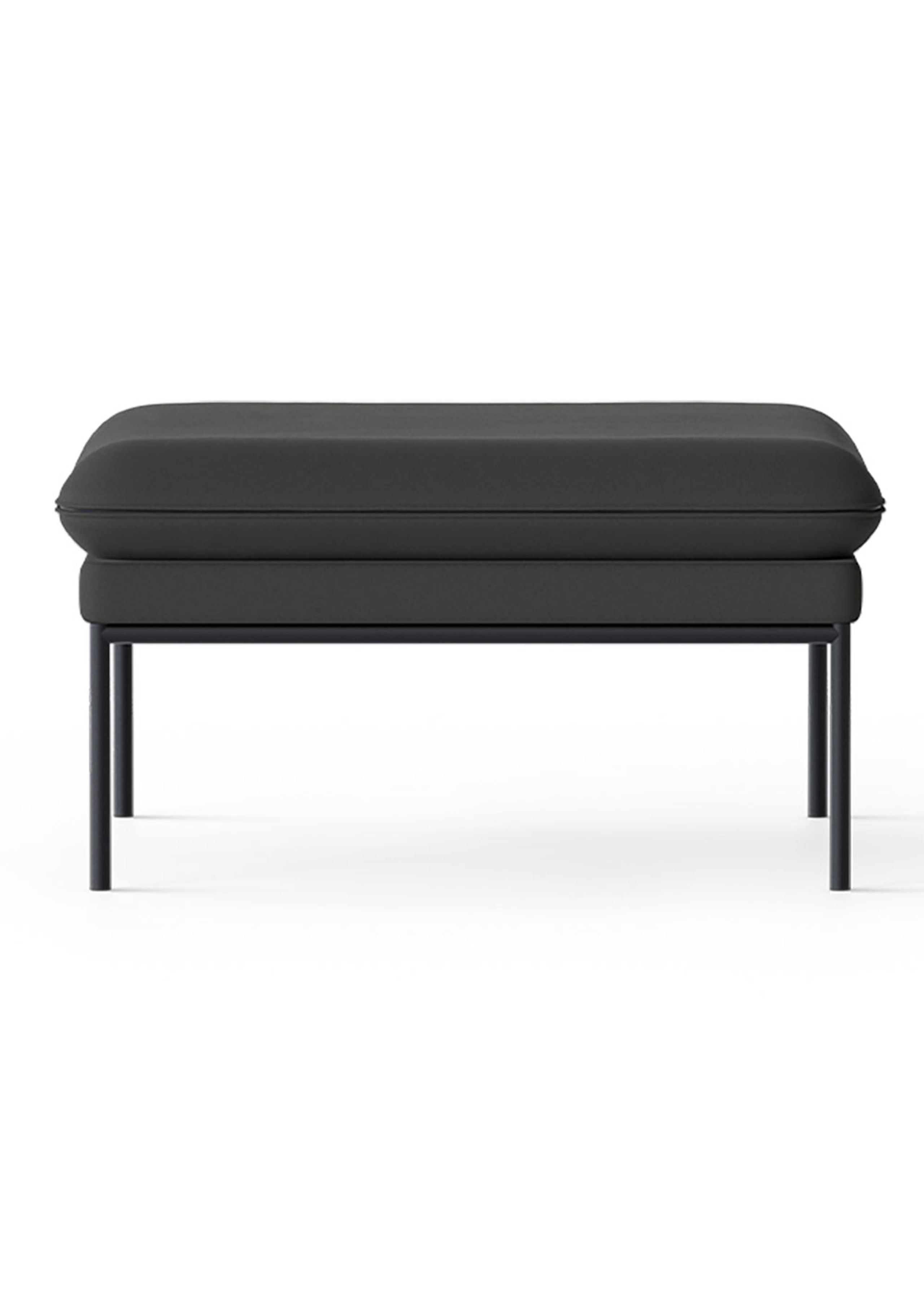 Ferm Living - Pufa - Turn Pouf - Black - Focus - Grey