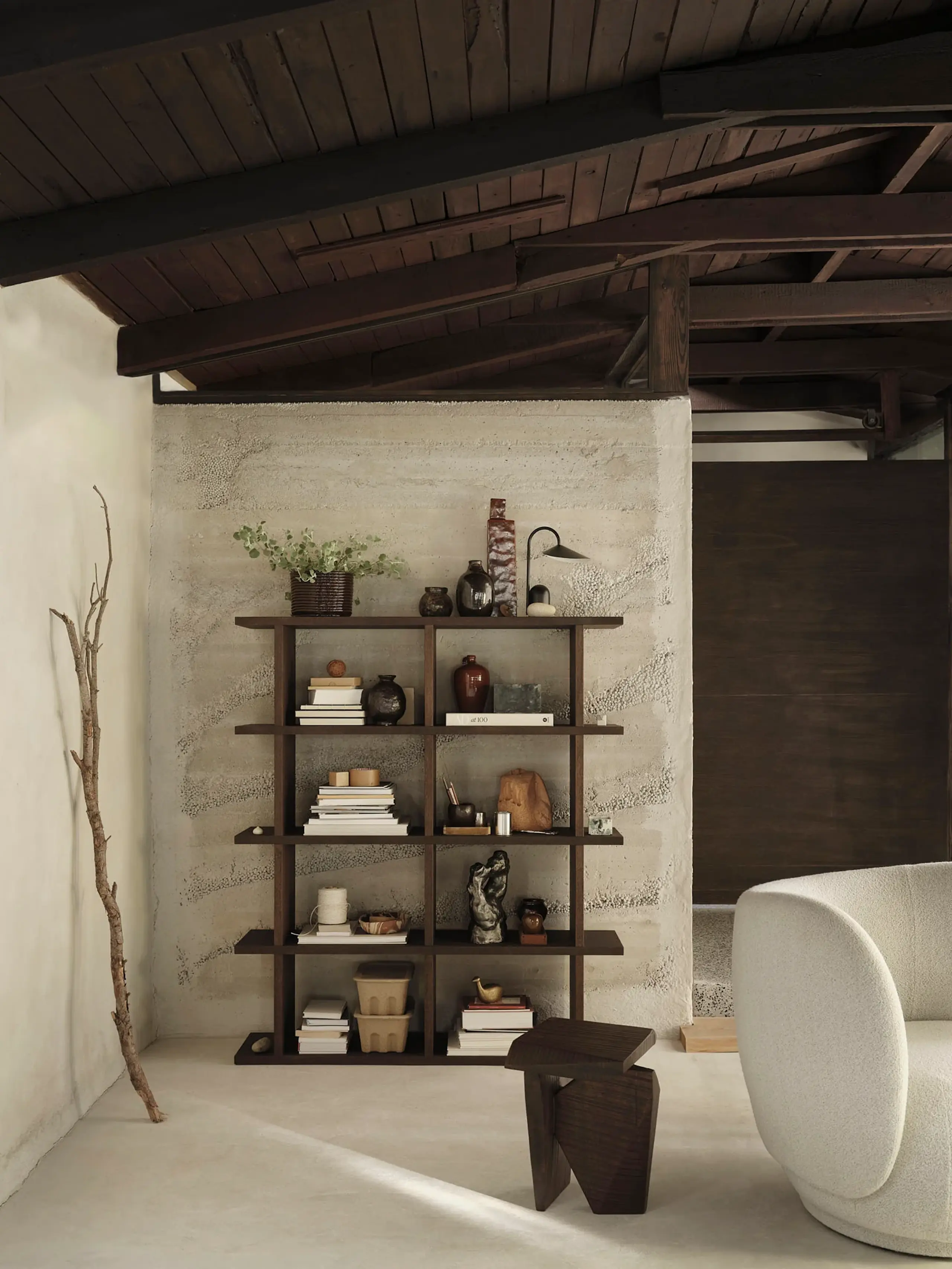 Ferm Living - Librería - Kona Bookcase 2x4 - Dark Stained