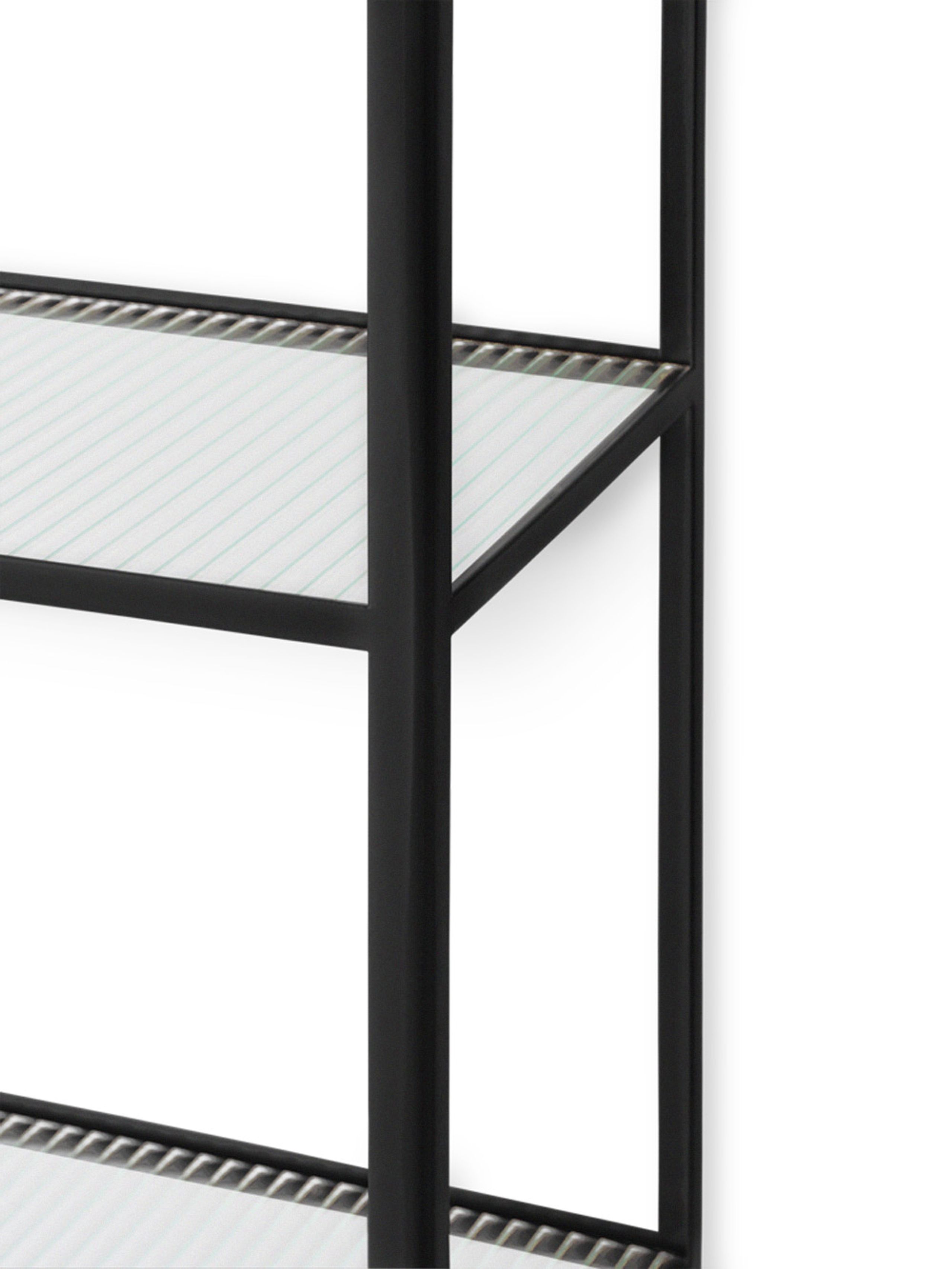 Ferm Living - Display - Haze Bookcase - Reeded Glass - Black