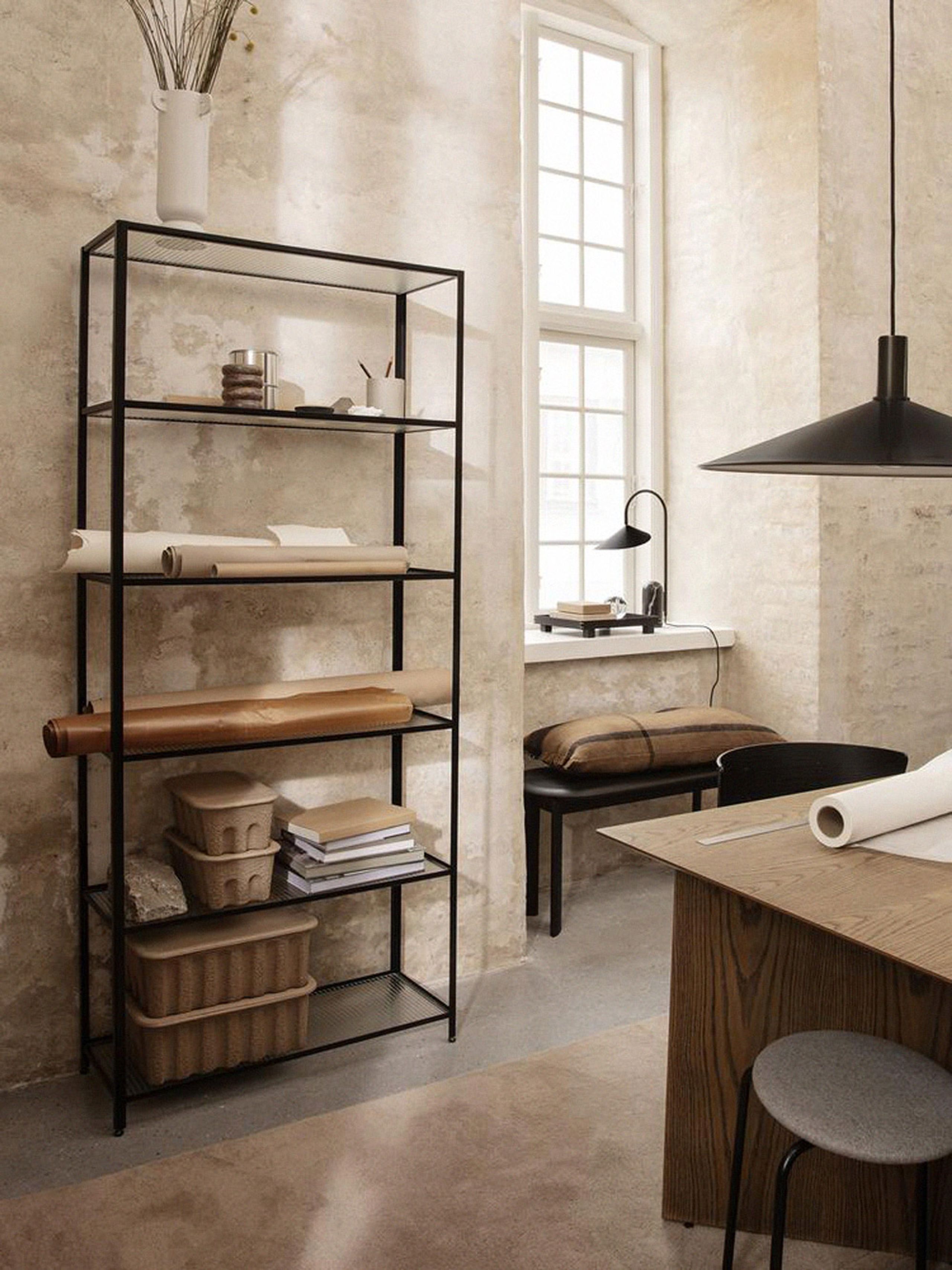 Ferm Living - Display - Haze Bookcase - Reeded Glass - Black