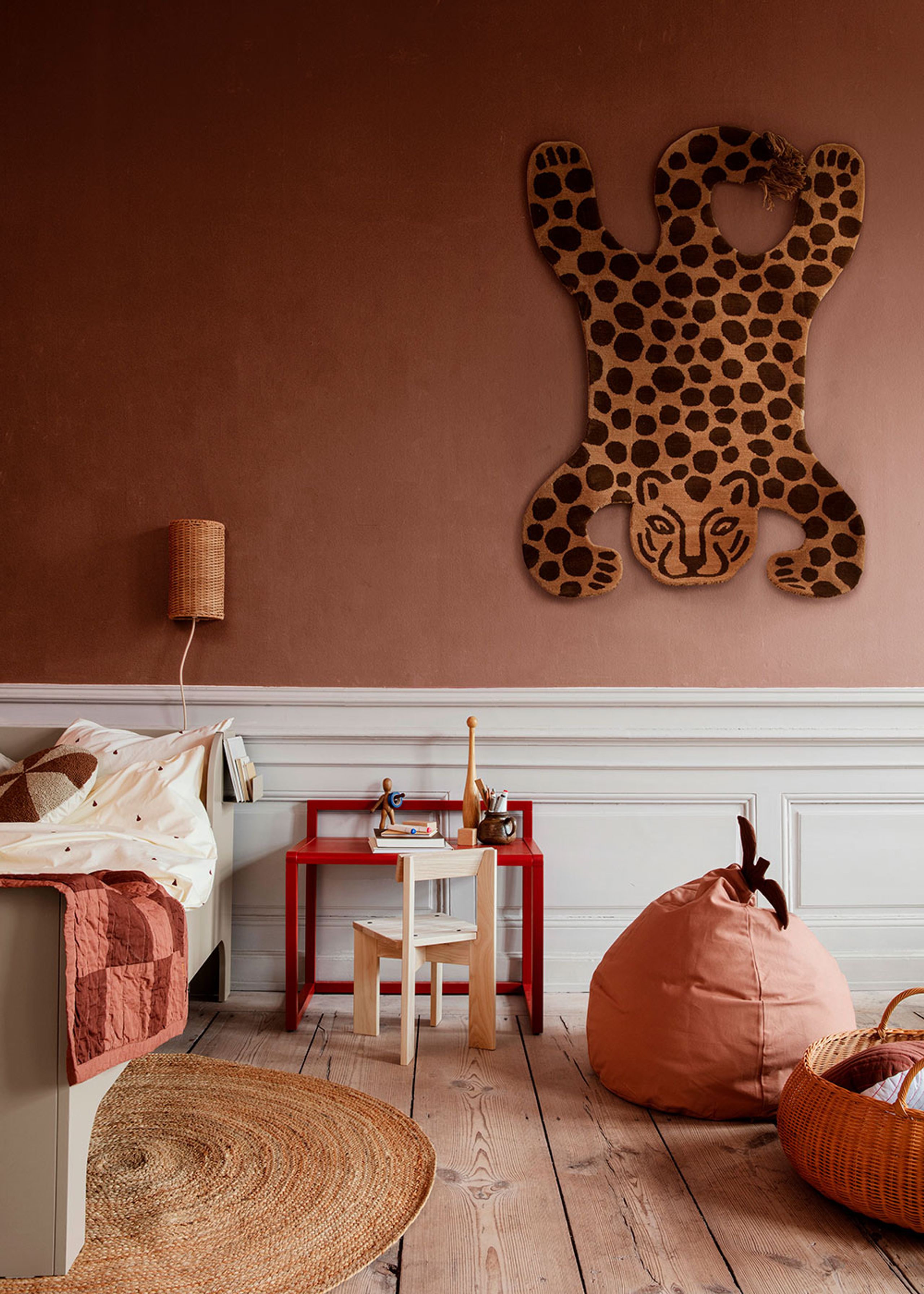 Ferm Living - Sedia a sacco - Pear Bean Bag - Dusty Rose