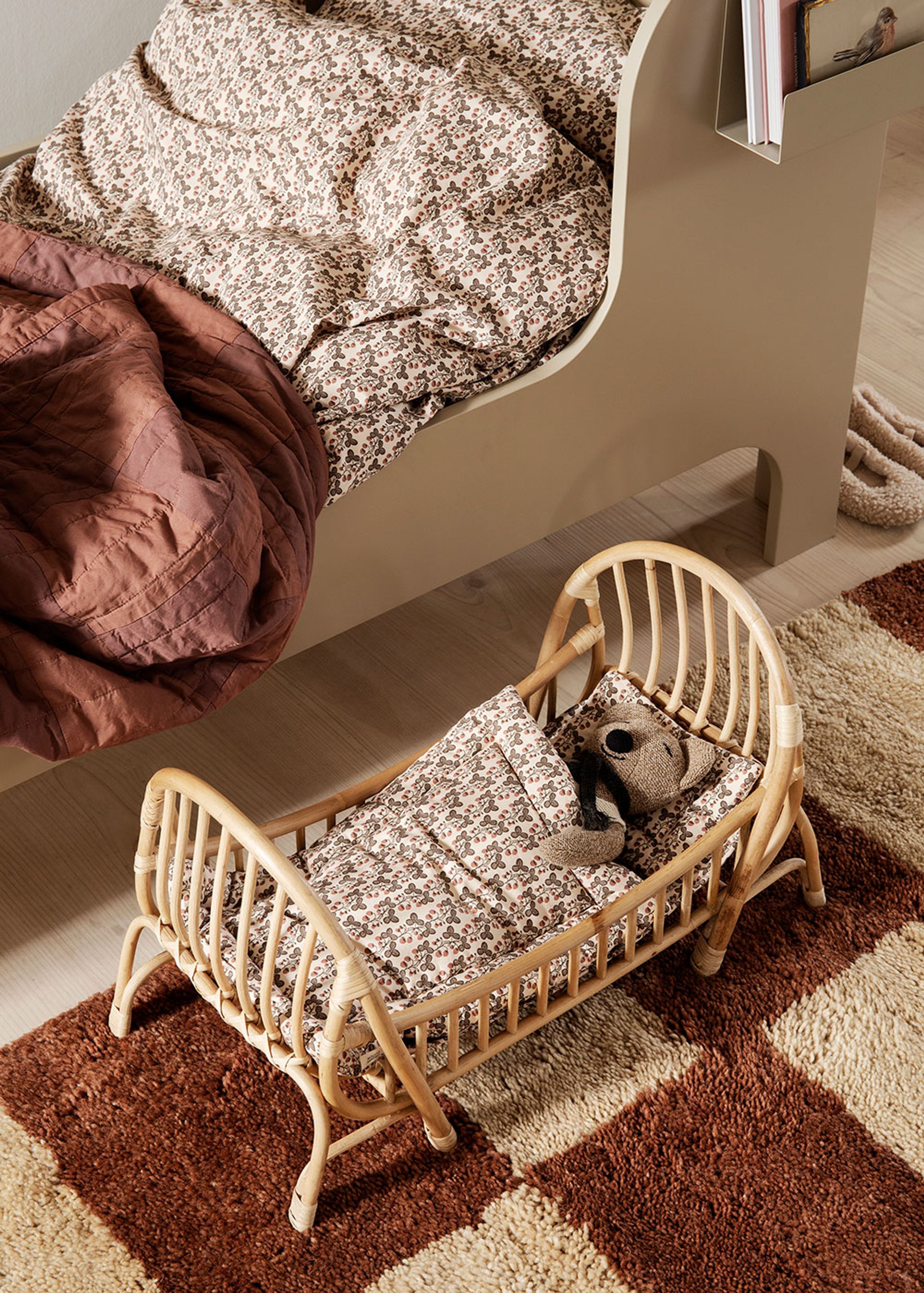 Ferm Living - Rama łóżka - Kuku Doll Bed - Natural