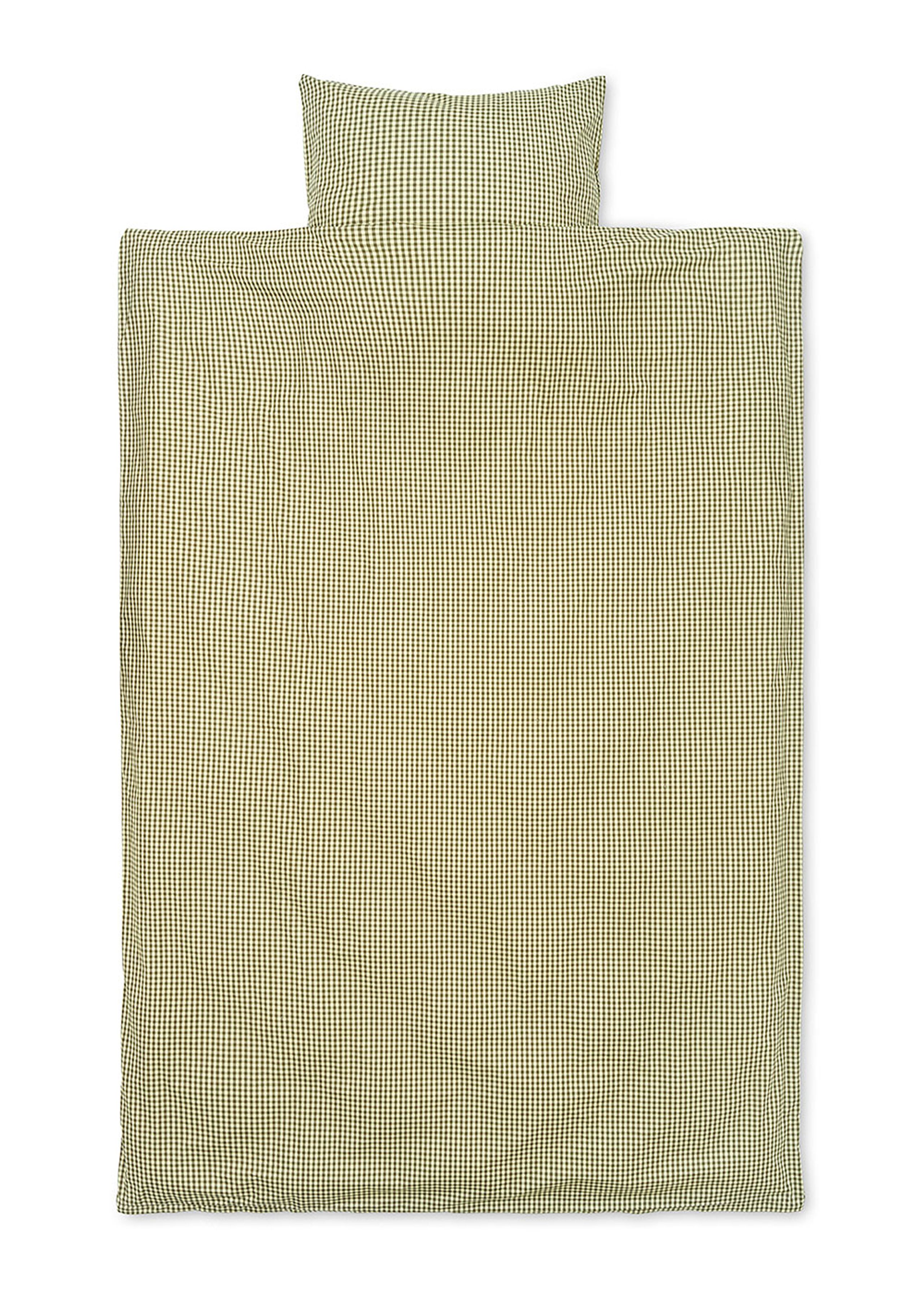 Ferm Living - Beddengoed - Check Sengetøj - Lemon / Olive