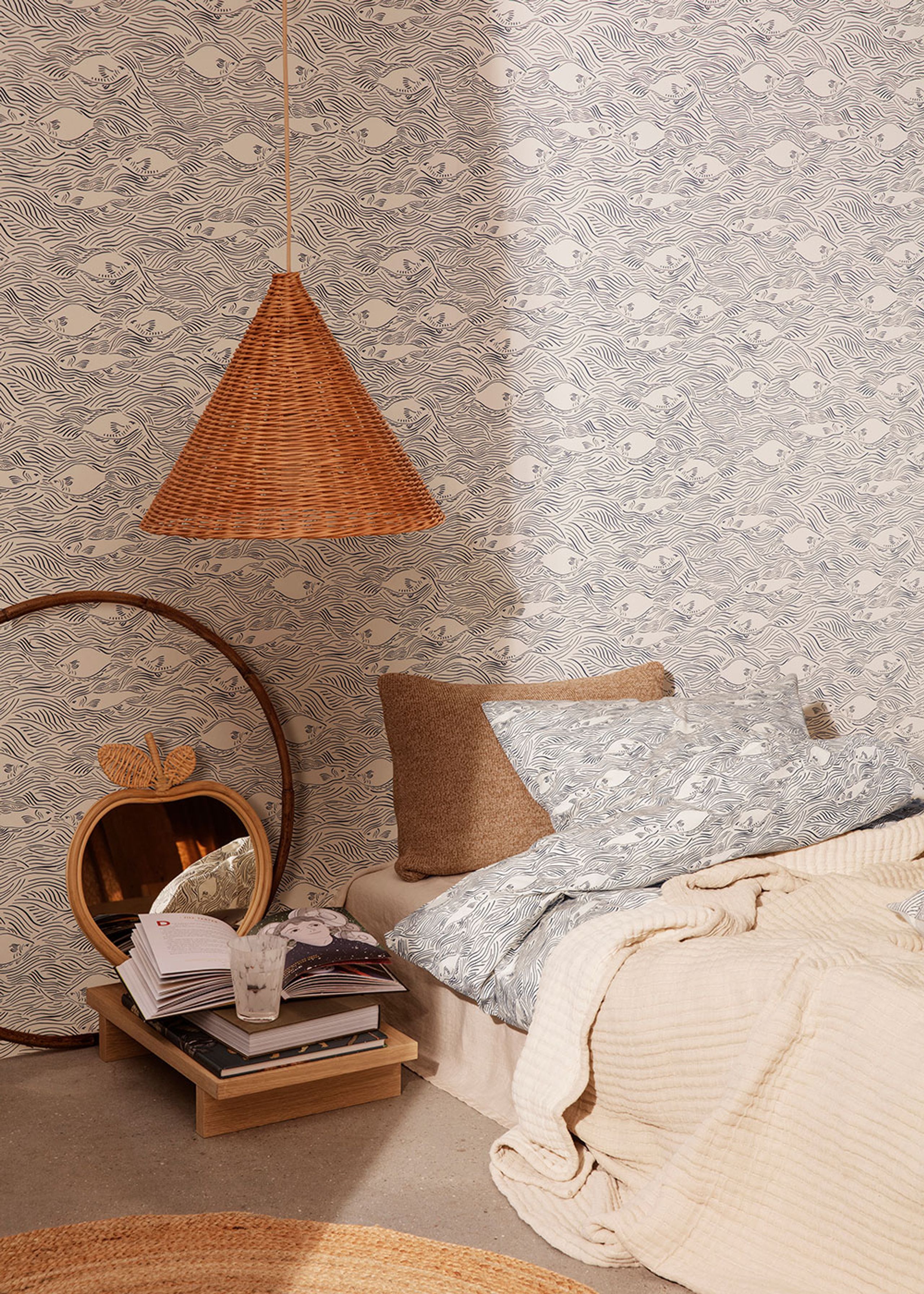 Ferm Living - Bed Sheet - Stream Sengetøj - Baby