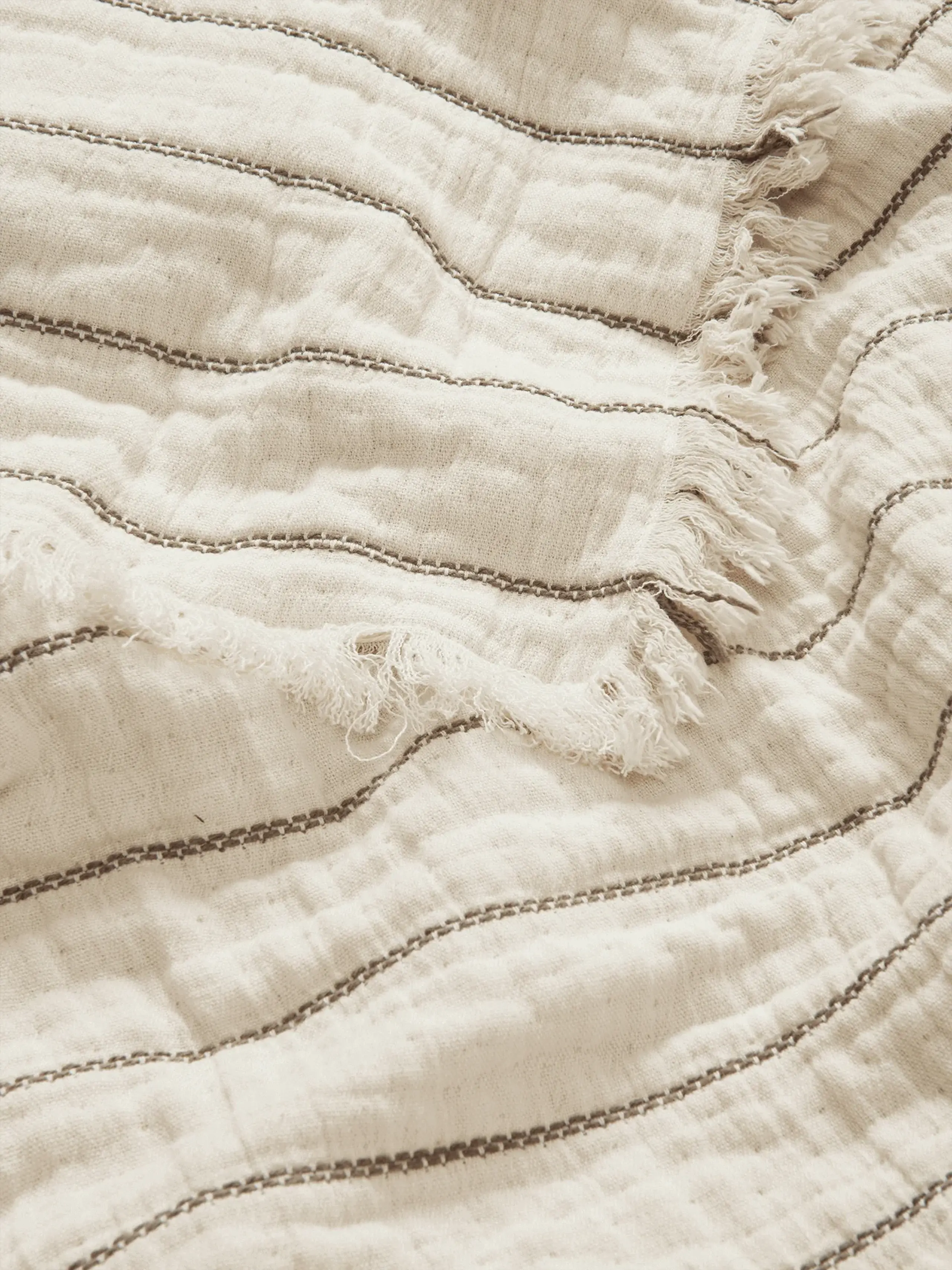 Ferm Living - Bed Cover - Aires Bedspread - Single - Undyed