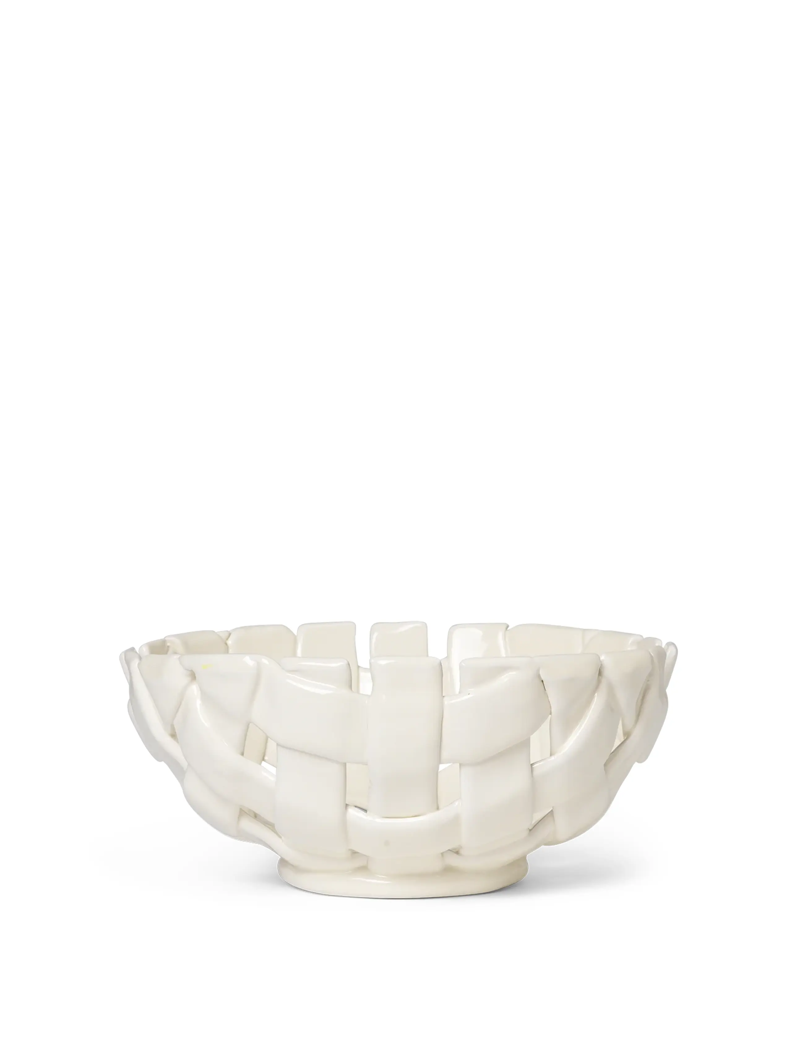 Ferm Living - Tarjoilukulho - Plait Bowl Ø24 - Off-white