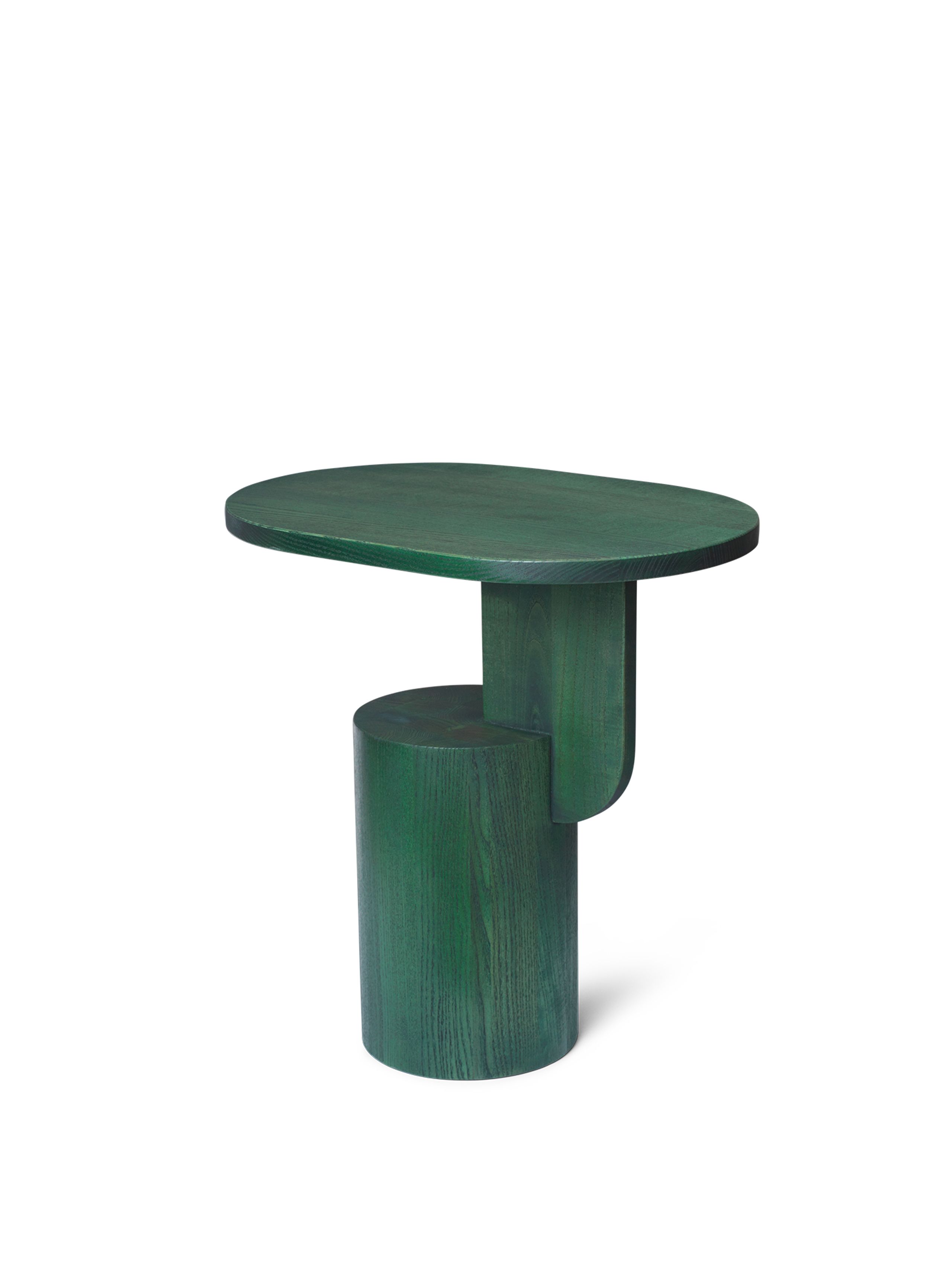 Ferm Living - Stolik boczny - Insert Side Table - Myrtle Green Stained