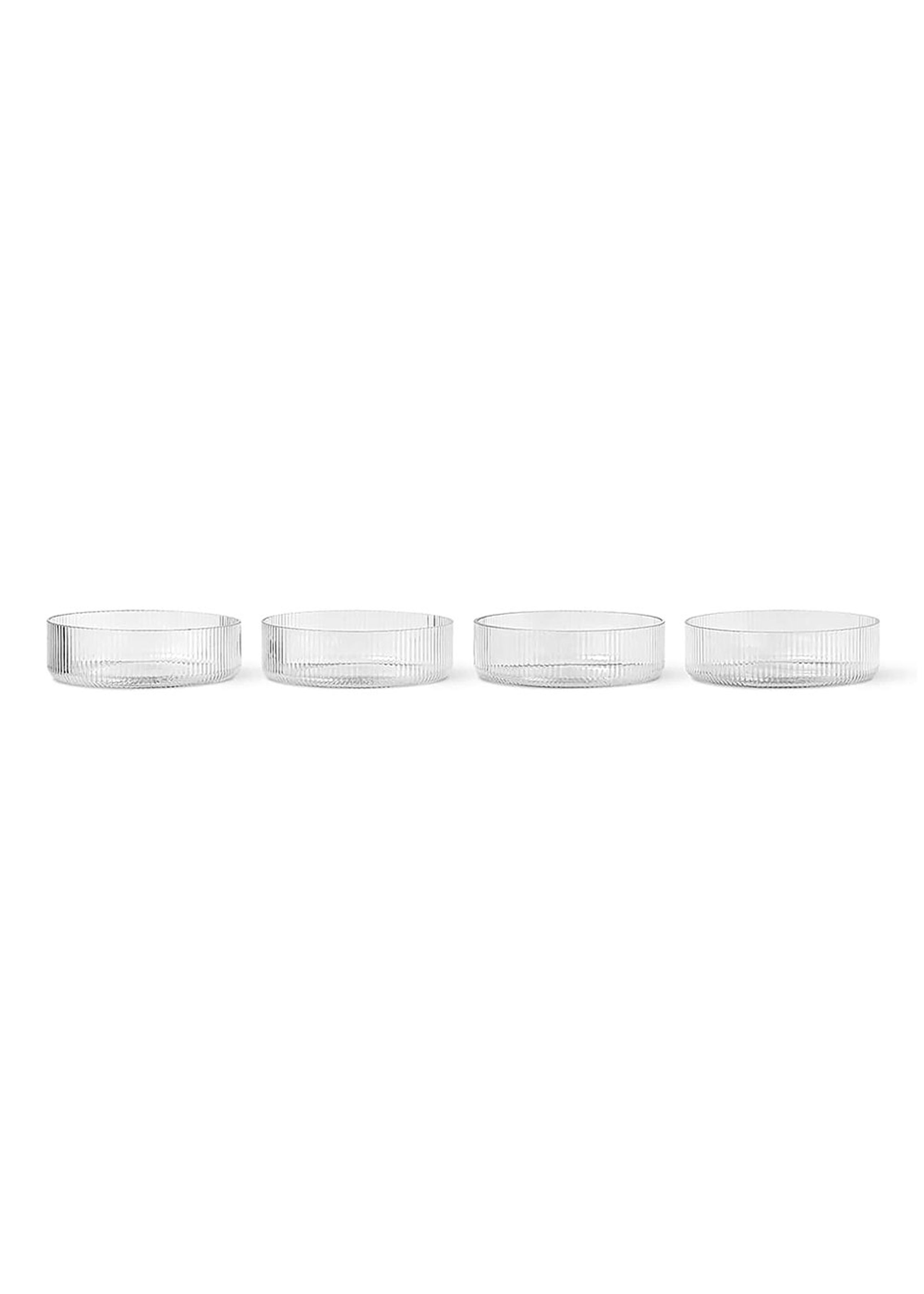 Ferm Living - Misa - Ripple Serving Bowls (Set of 4) - Clear