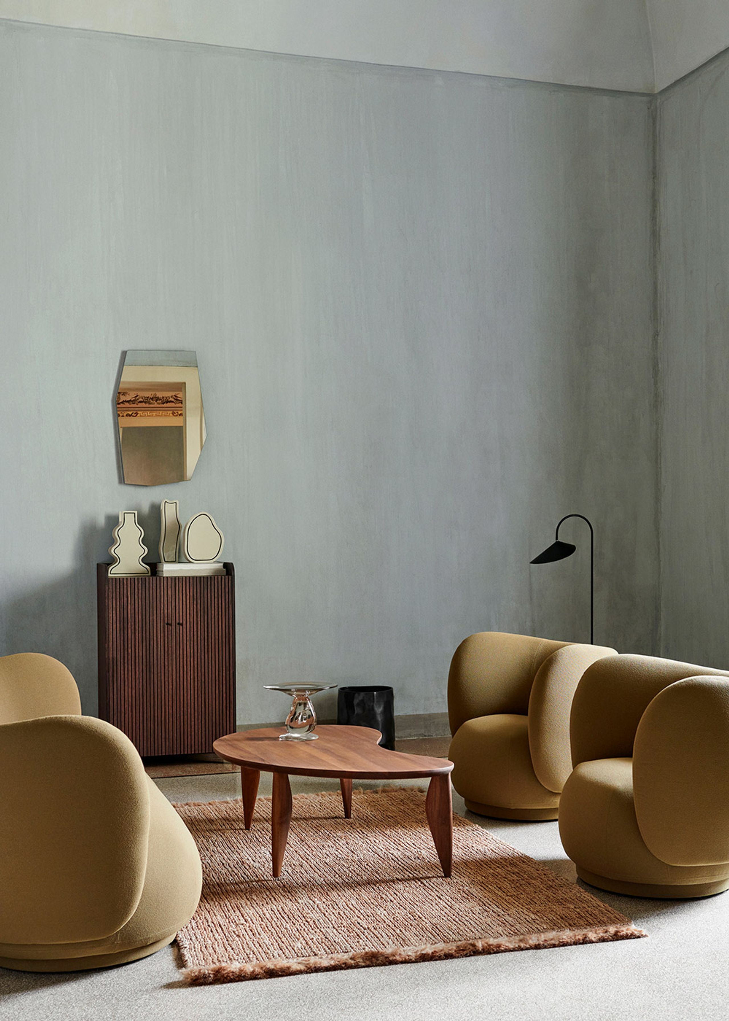 Ferm Living - Schrank - Sill Cupboard - Tall - Dark Stained Oak