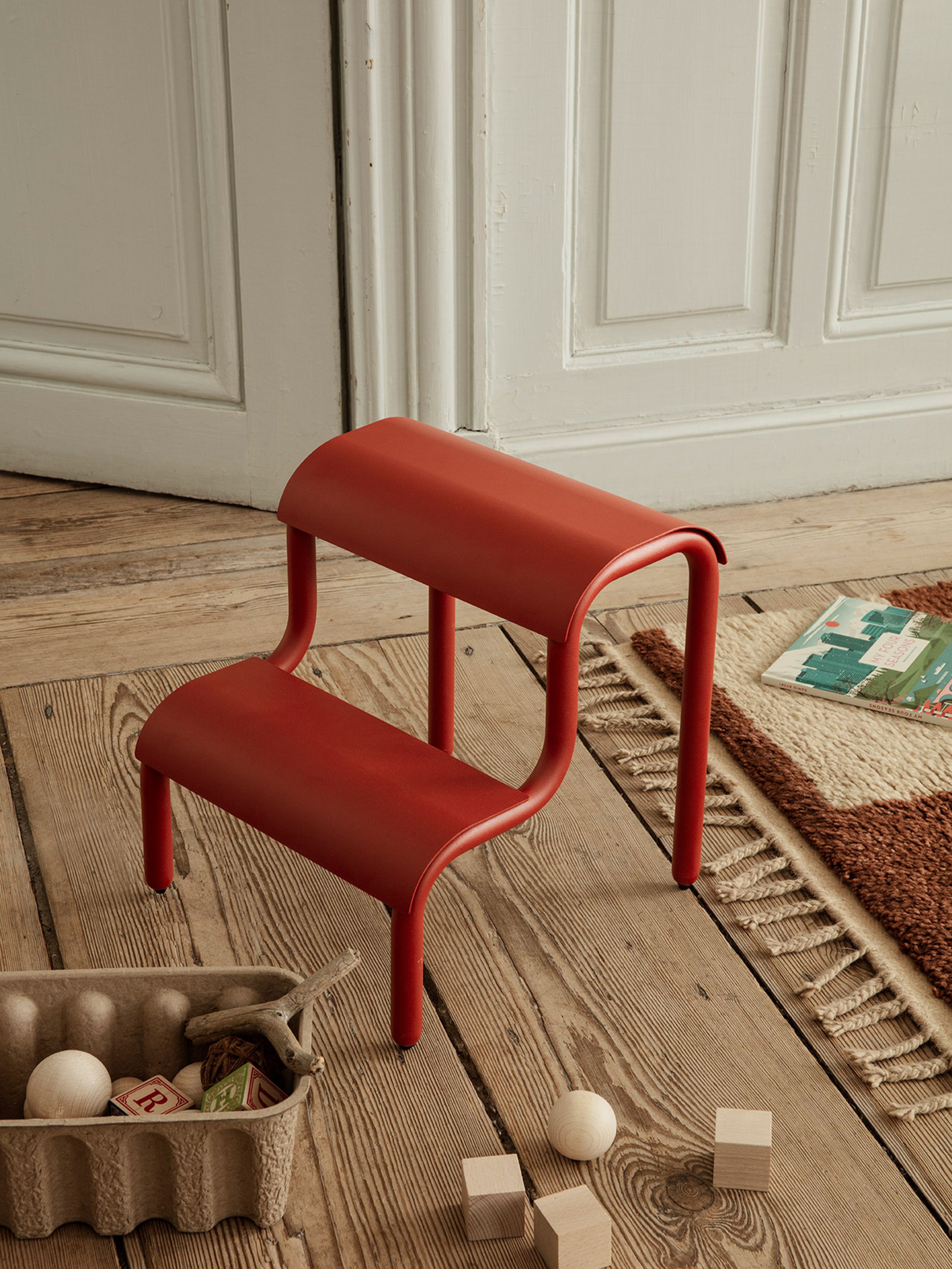 Ferm Living - Stool - Up Step Stool - Poppy Red