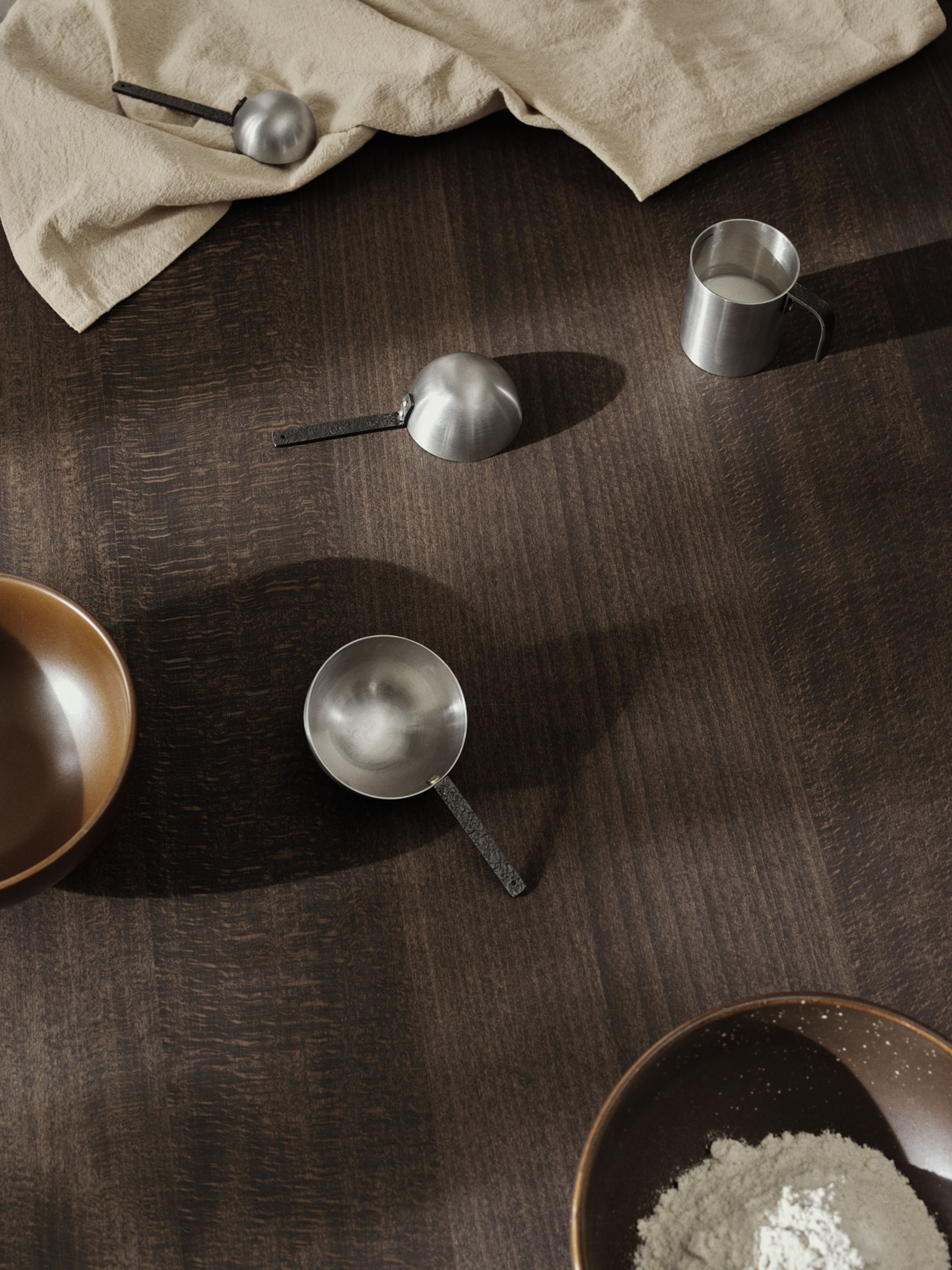 Ferm Living - - Obra Measuring Spoons - Set Of 3 - Set of 3 - Stainless Steel