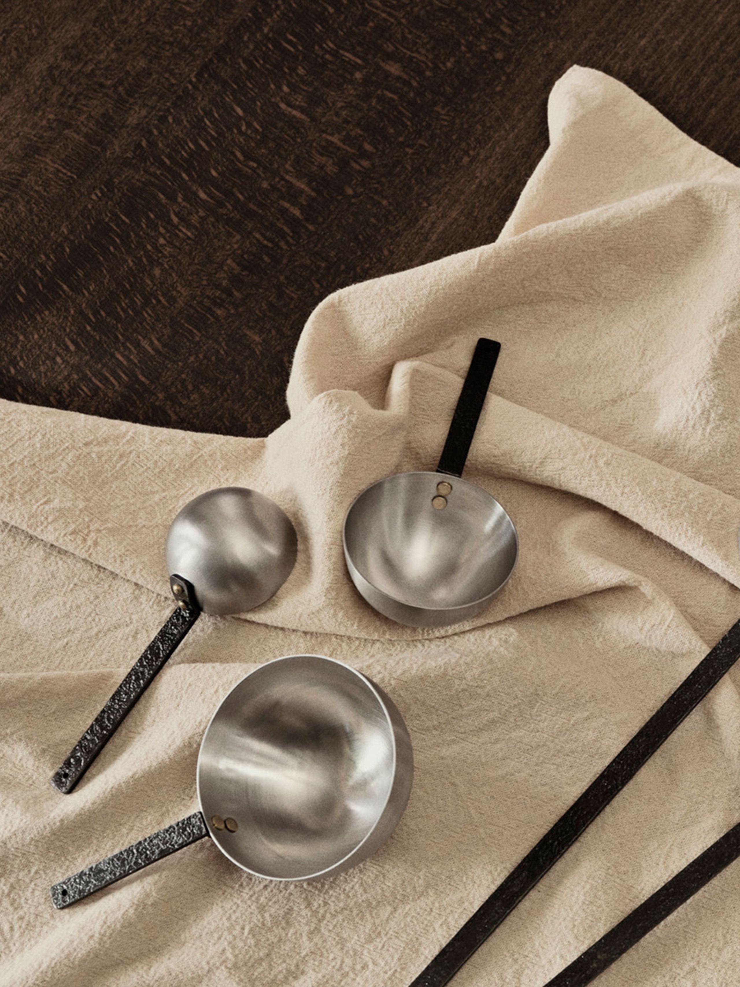 Ferm Living - - Obra Measuring Spoons - Set Of 3 - Set of 3 - Stainless Steel