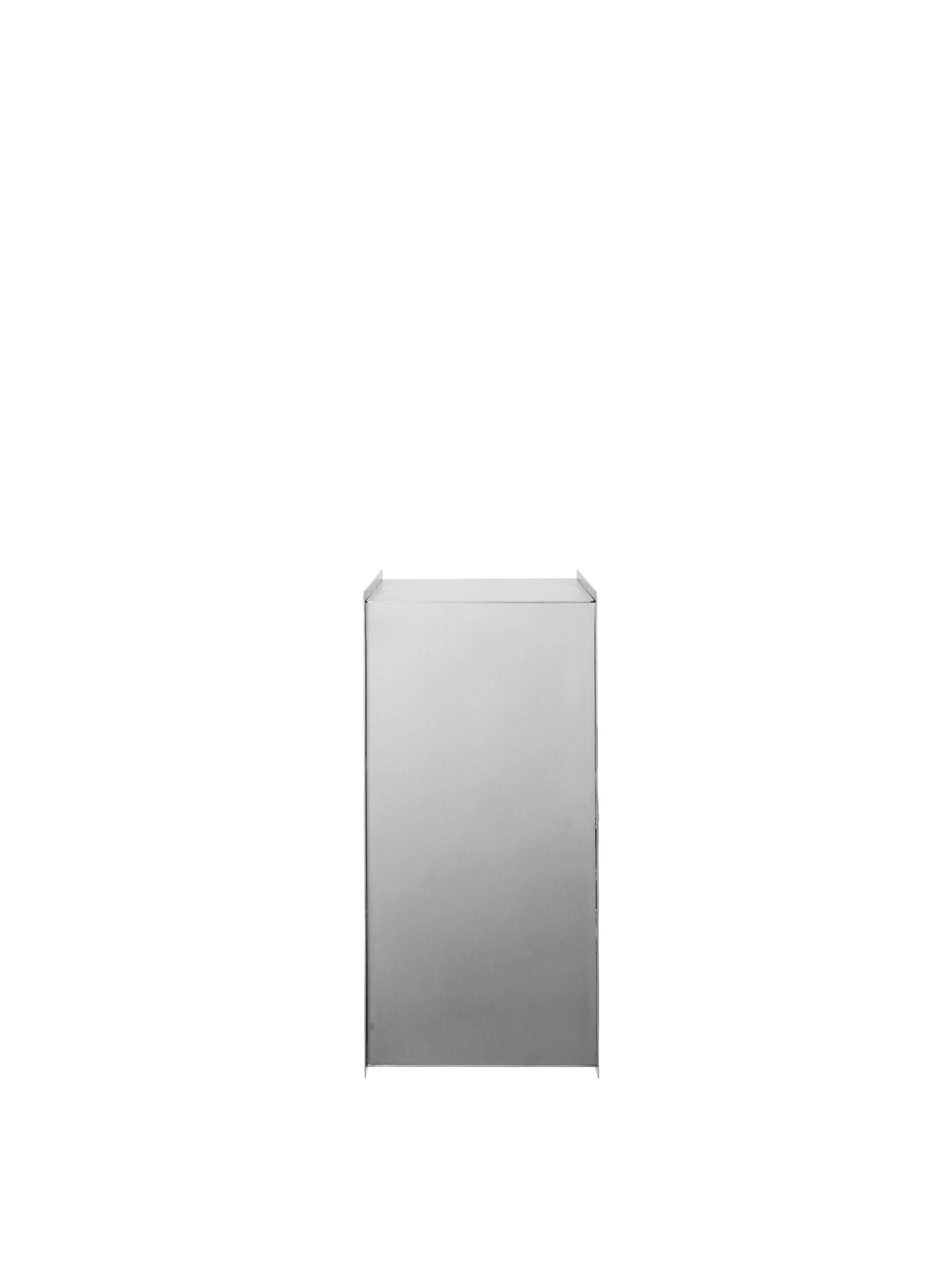 Ferm Living - Lixeira - Sama Bin - Brushed Stainless Steel