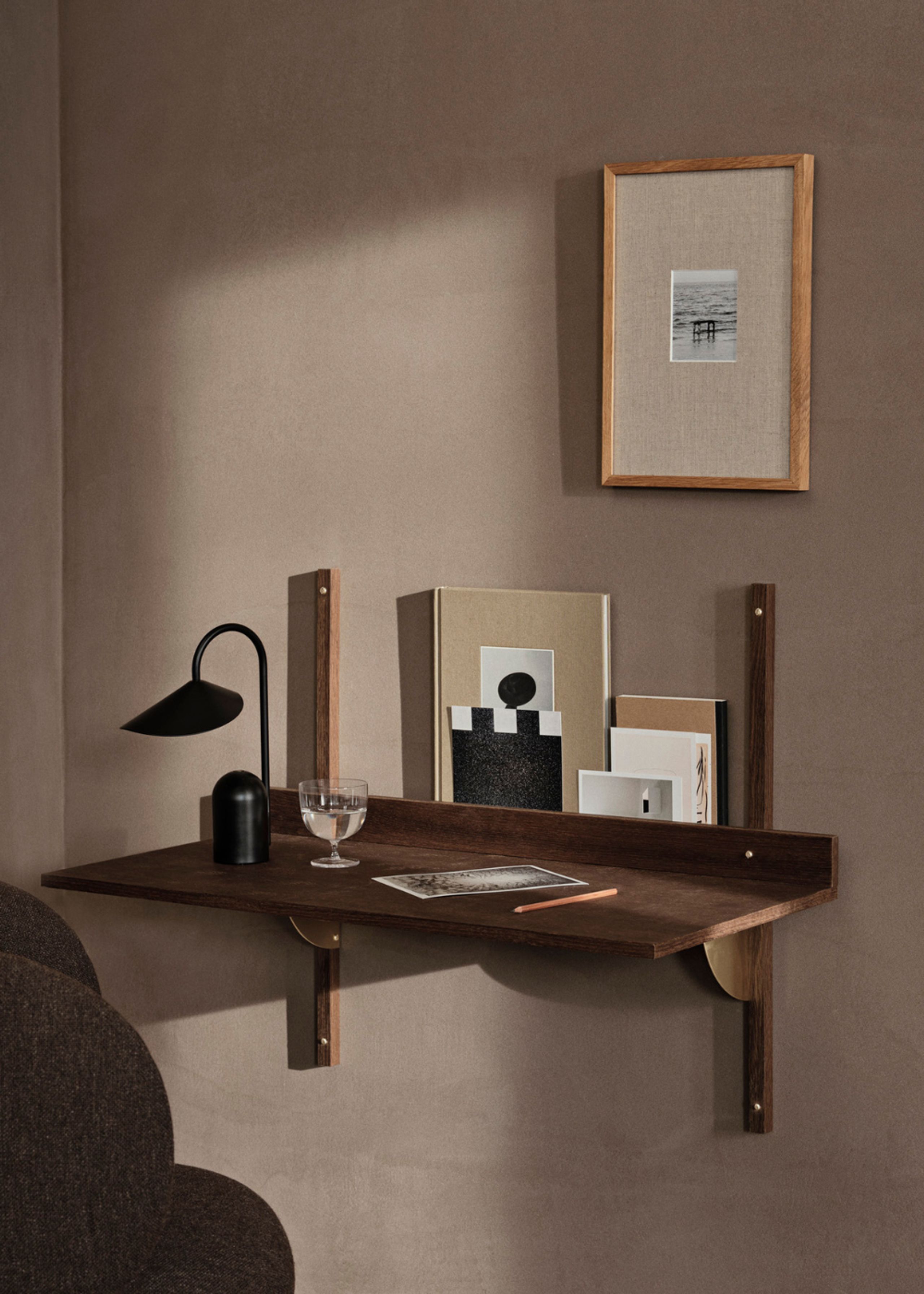 Ferm Living - Desk - Sector Desk - Smoked Oak/Brass