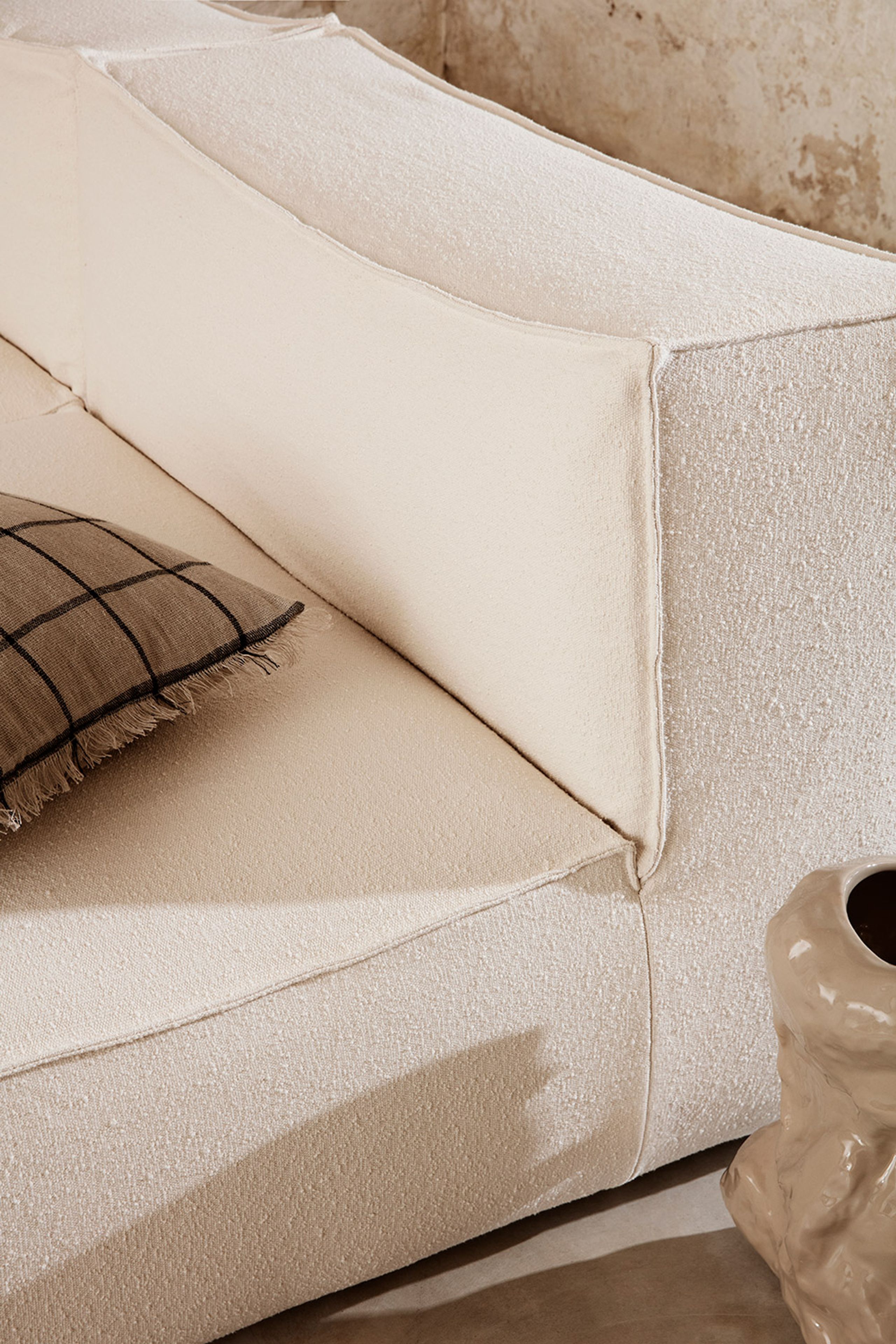 Ferm Living - Couch - Catena Sofa - Small - S401 / Cotton Linen - Natural