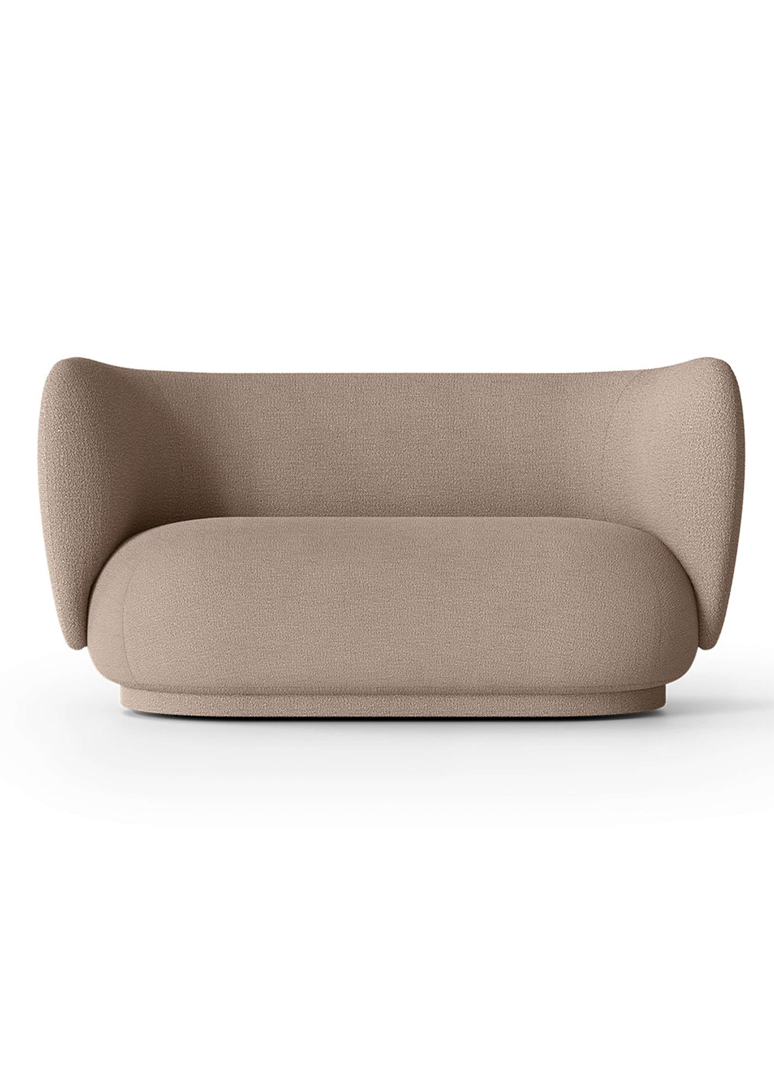 Ferm Living - Couch - Rico 2-seater Sofa - Bouclé - Sand