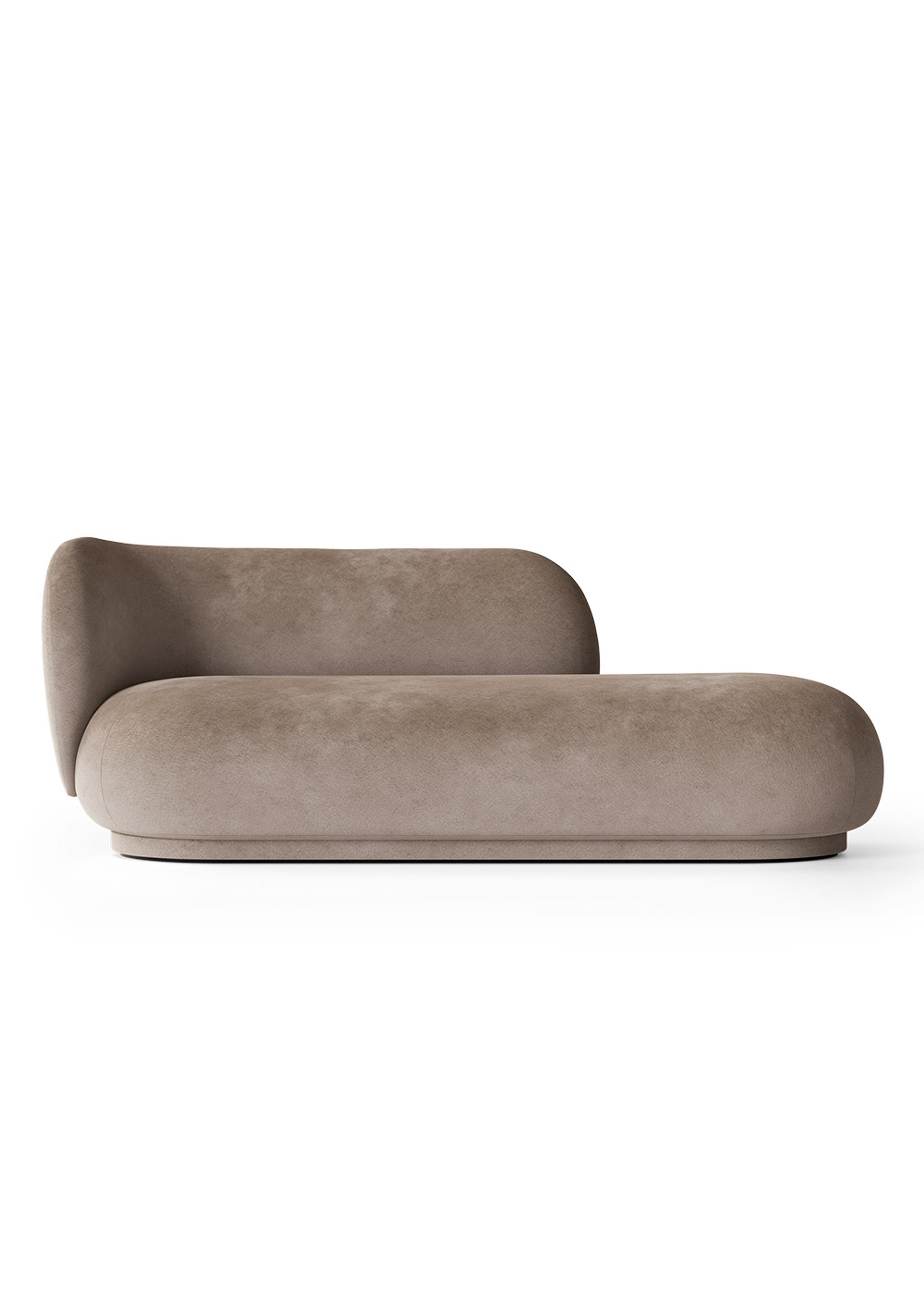 Ferm Living - Pohovka pre 3 osoby - Rico Divan L - Faded Velvet - Beige