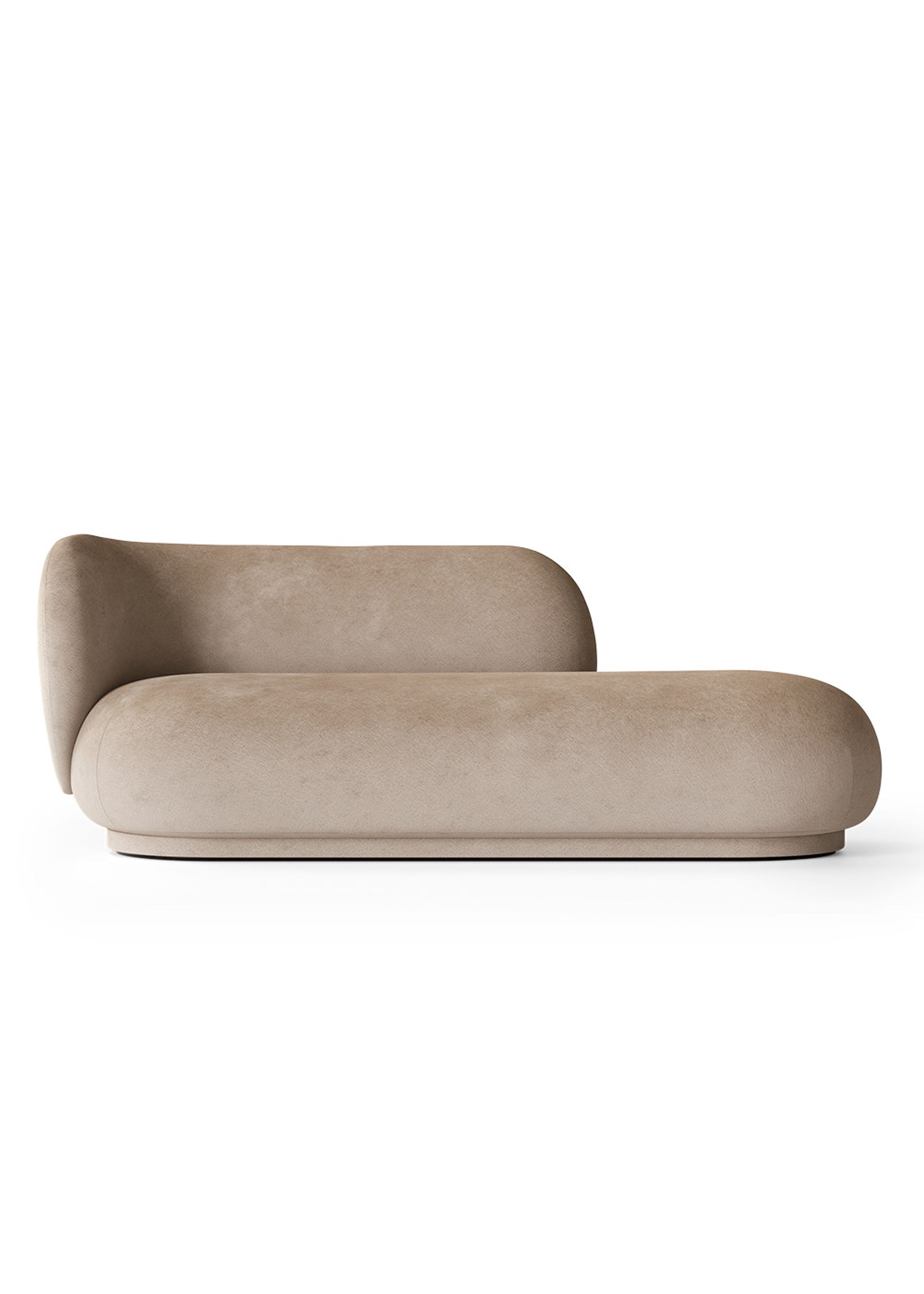 Ferm Living - Pohovka pro 3 osoby - Rico Divan L - Faded Velvet - Sand