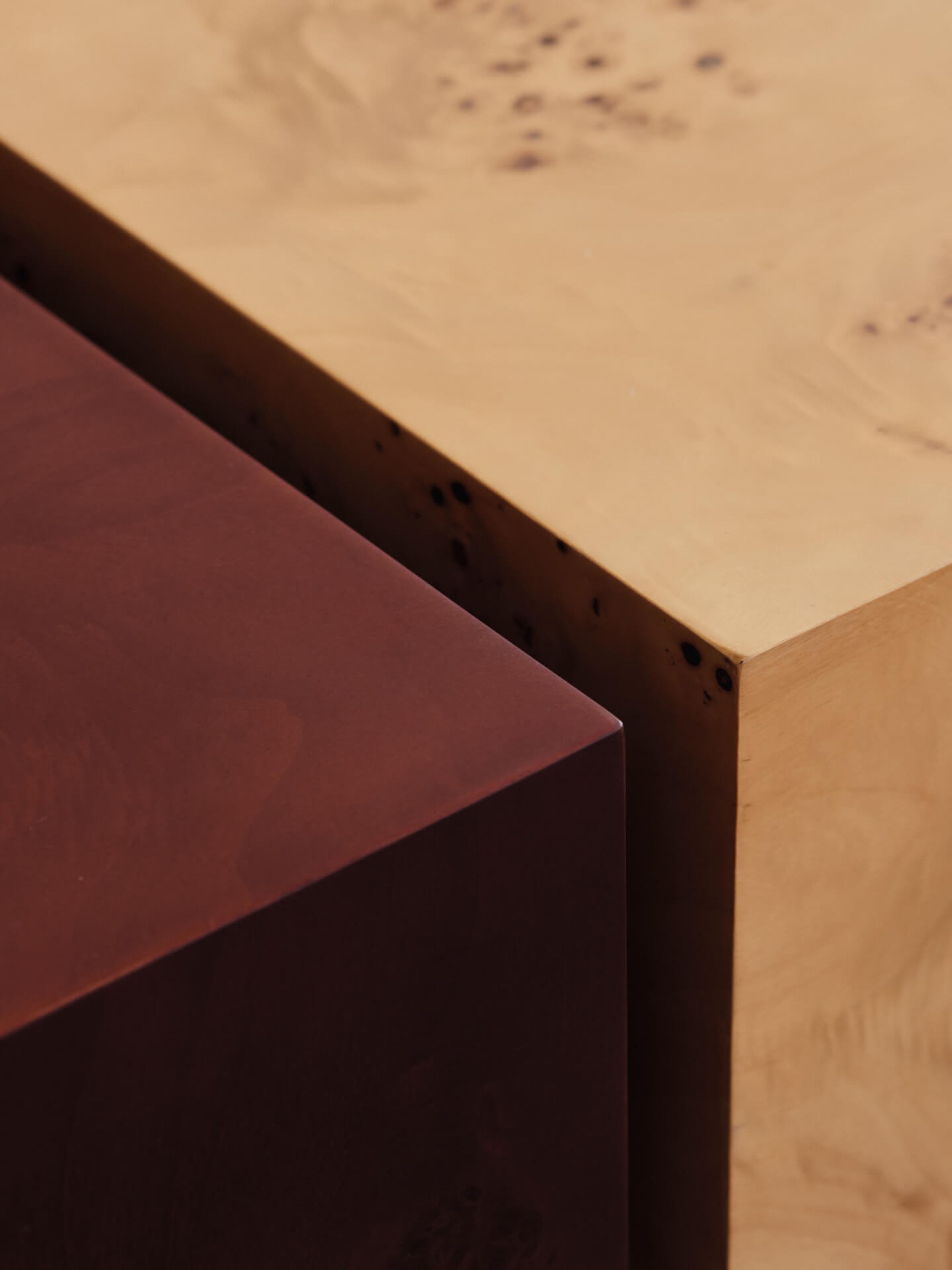 Ferm Living - Soffbord - Burl Storage Coffee Table - Dark Stained Burl