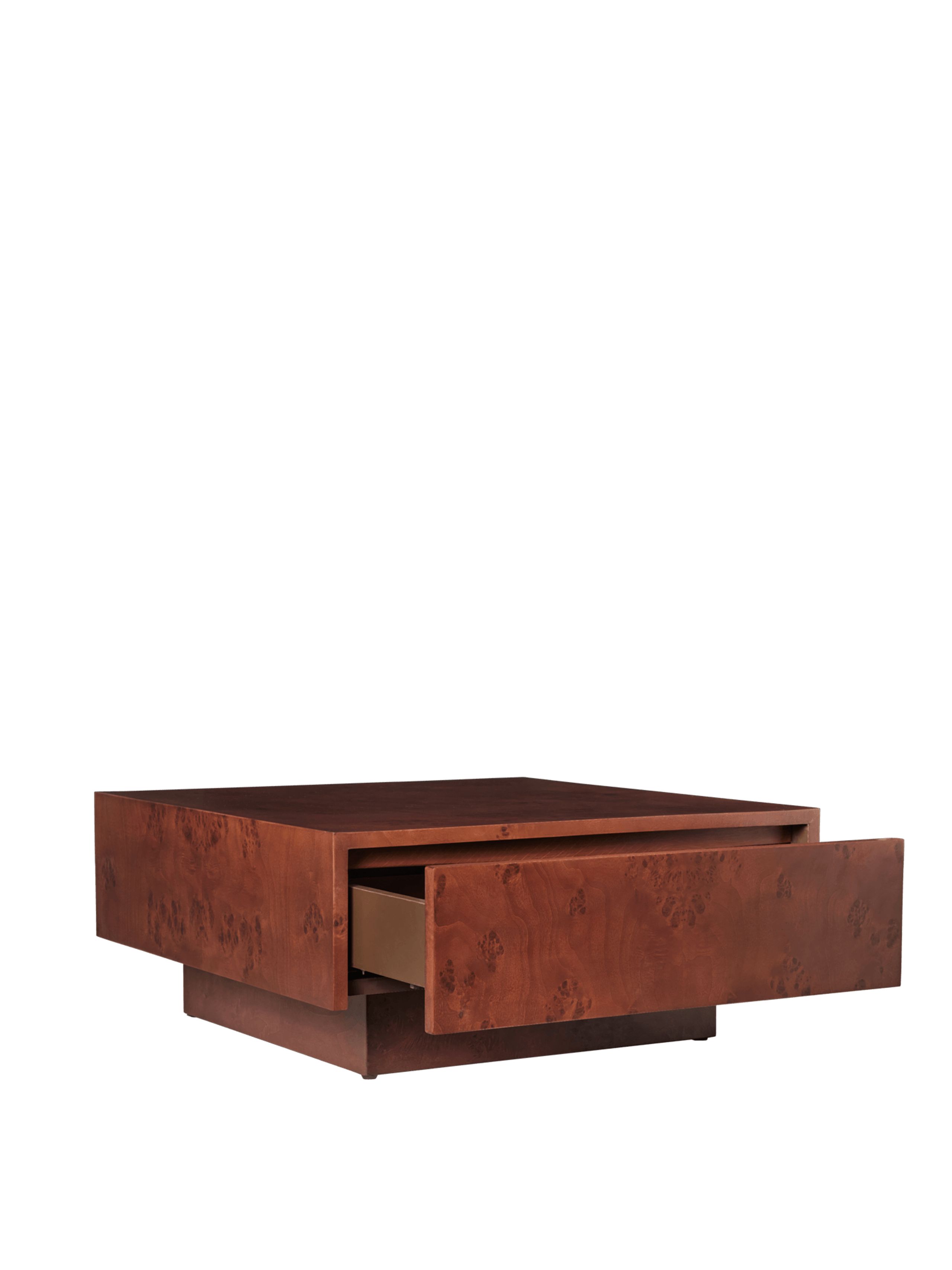 Ferm Living - Soffbord - Burl Storage Coffee Table - Dark Stained Burl
